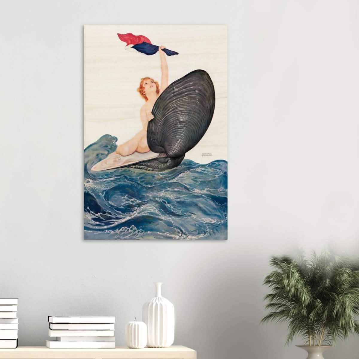 Vive la France by Raphael Kirchner 1917 - Wood Prints - 60x90 cm / 24x36″ - 20 mm