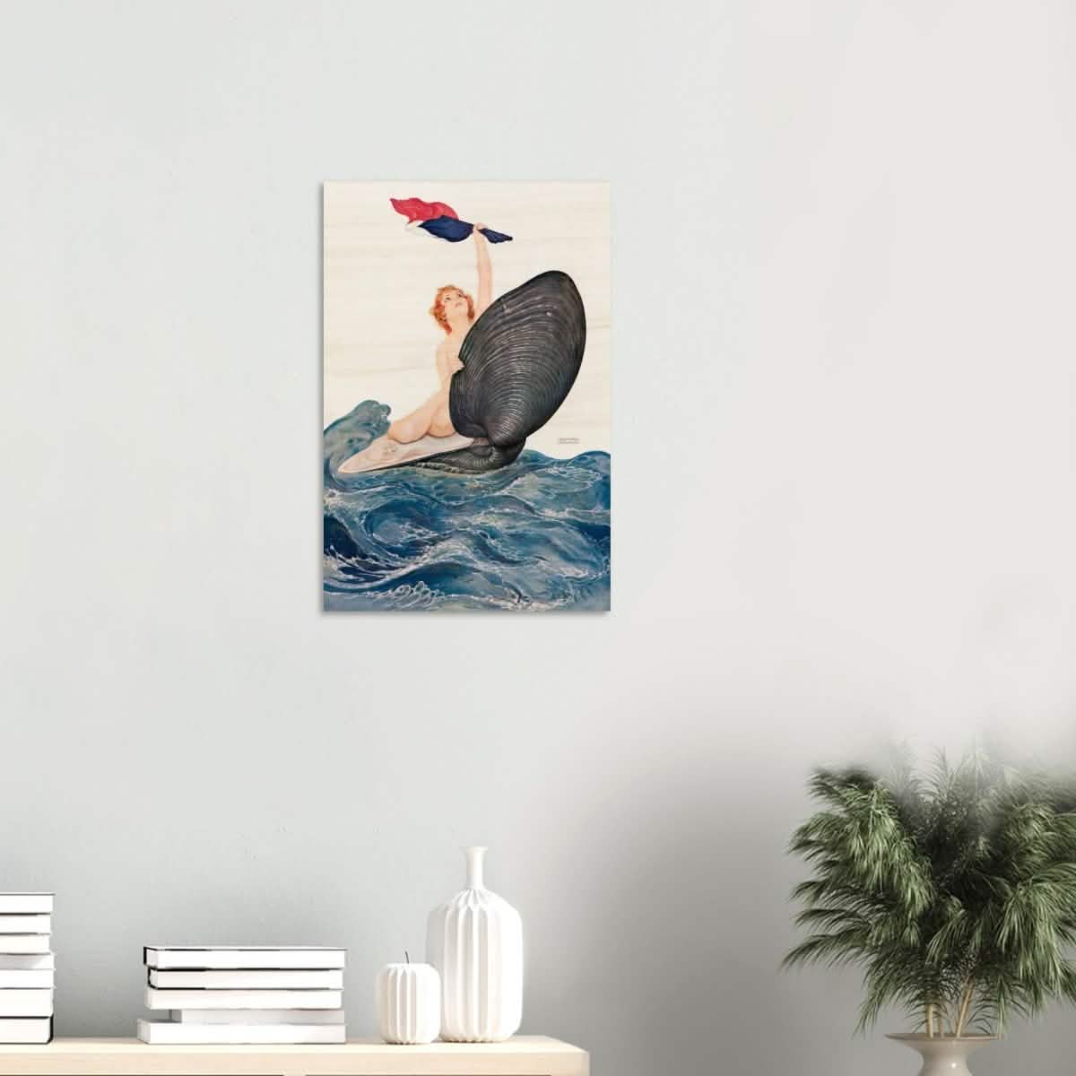 Vive la France by Raphael Kirchner 1917 - Wood Prints - 40x60 cm / 16x24″ - 10 mm