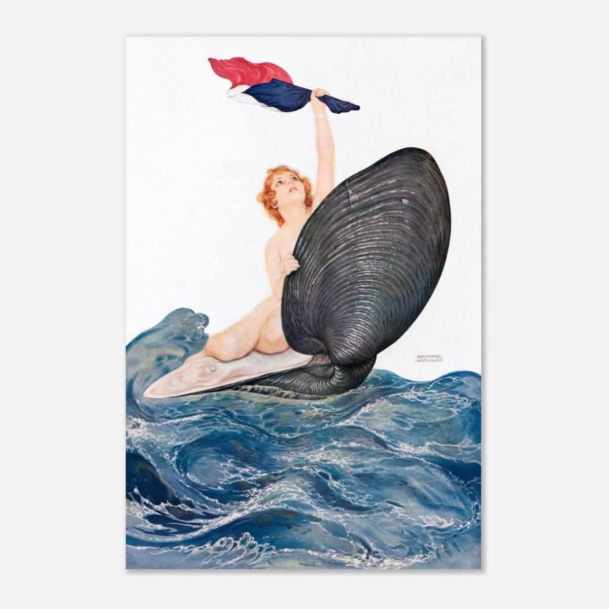 Vive la France by Raphael Kirchner 1917 - Aluminum Print - 40x60 cm / 16x24″ -