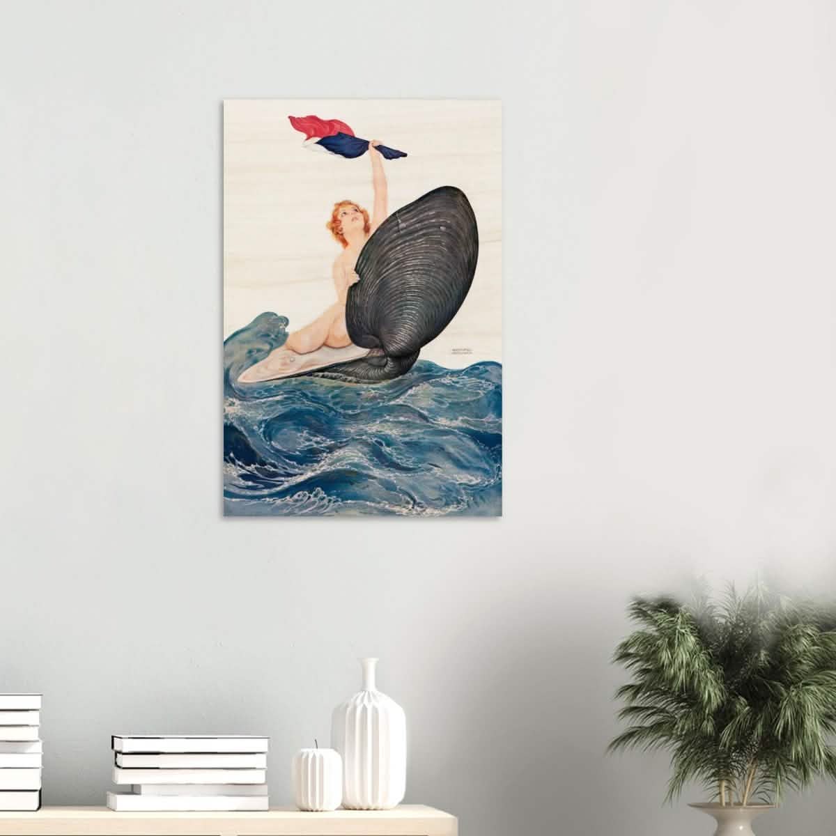 Vive la France by Raphael Kirchner 1917 - Wood Prints - 50x75 cm / 20x30″ - 10 mm