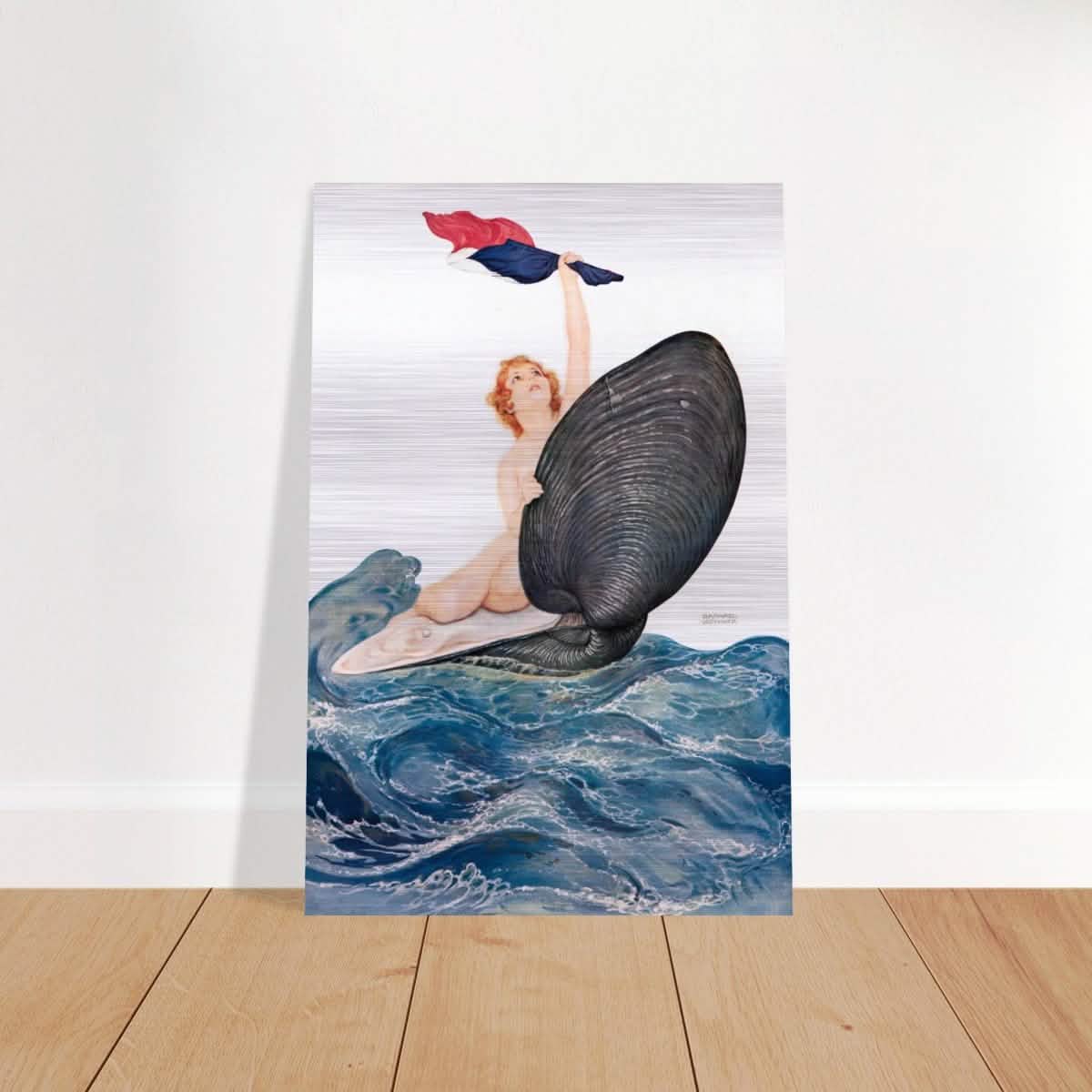 Vive la France by Raphael Kirchner 1917 - Brushed Aluminum Print - 60x90 cm / 24x36″ -