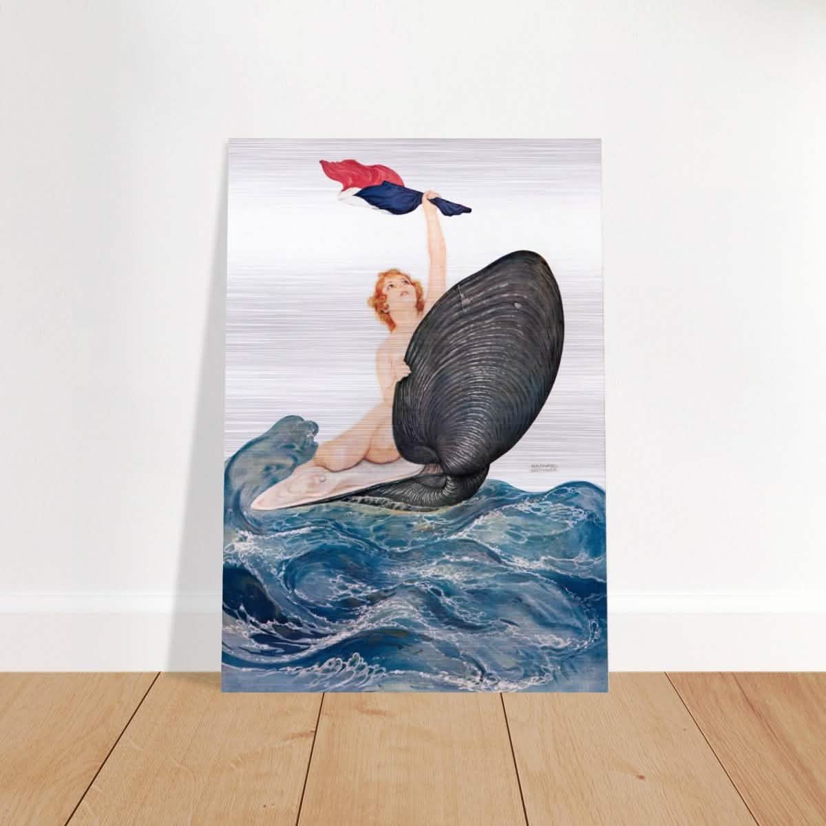 Vive la France by Raphael Kirchner 1917 - Brushed Aluminum Print - 70x100 cm / 28x40″ -