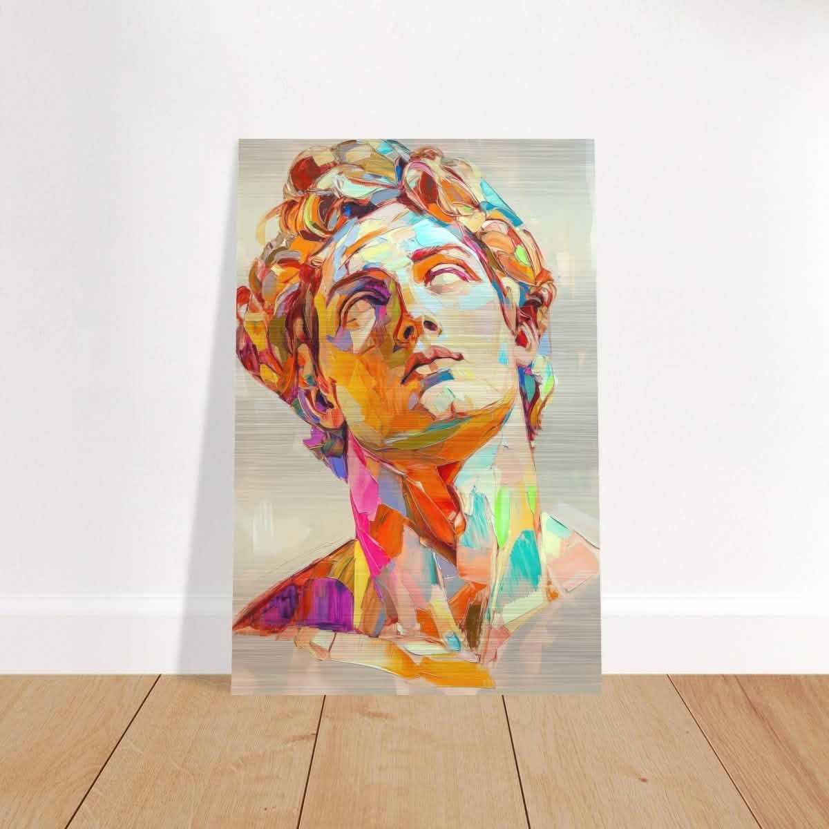 Vivid Apollo | modern abstract portrait - Brushed Aluminum Print - 30x45 cm / 12x18″ -