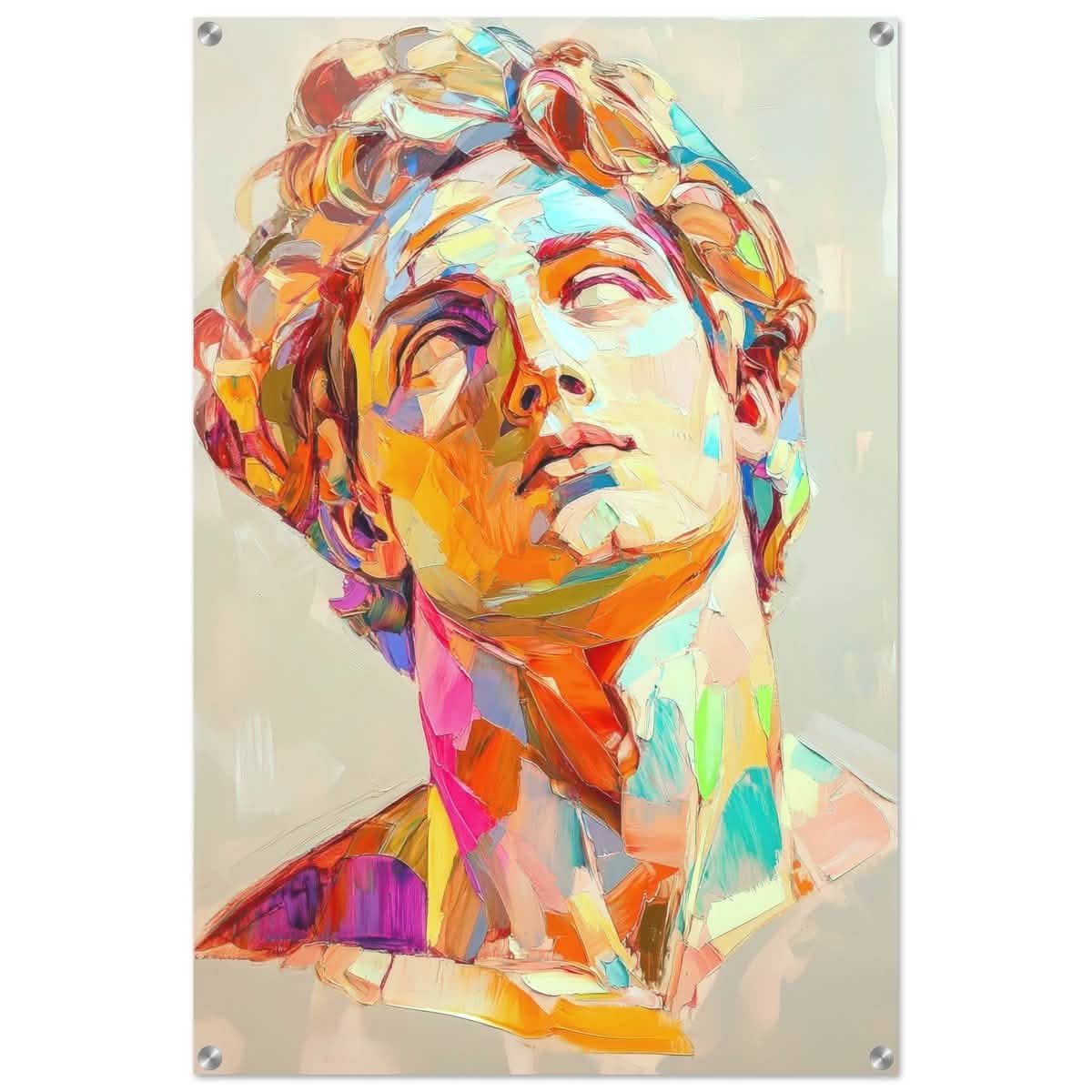 Vivid Apollo | modern abstract portrait - Acrylic Print - 60x90 cm / 24x36″ -