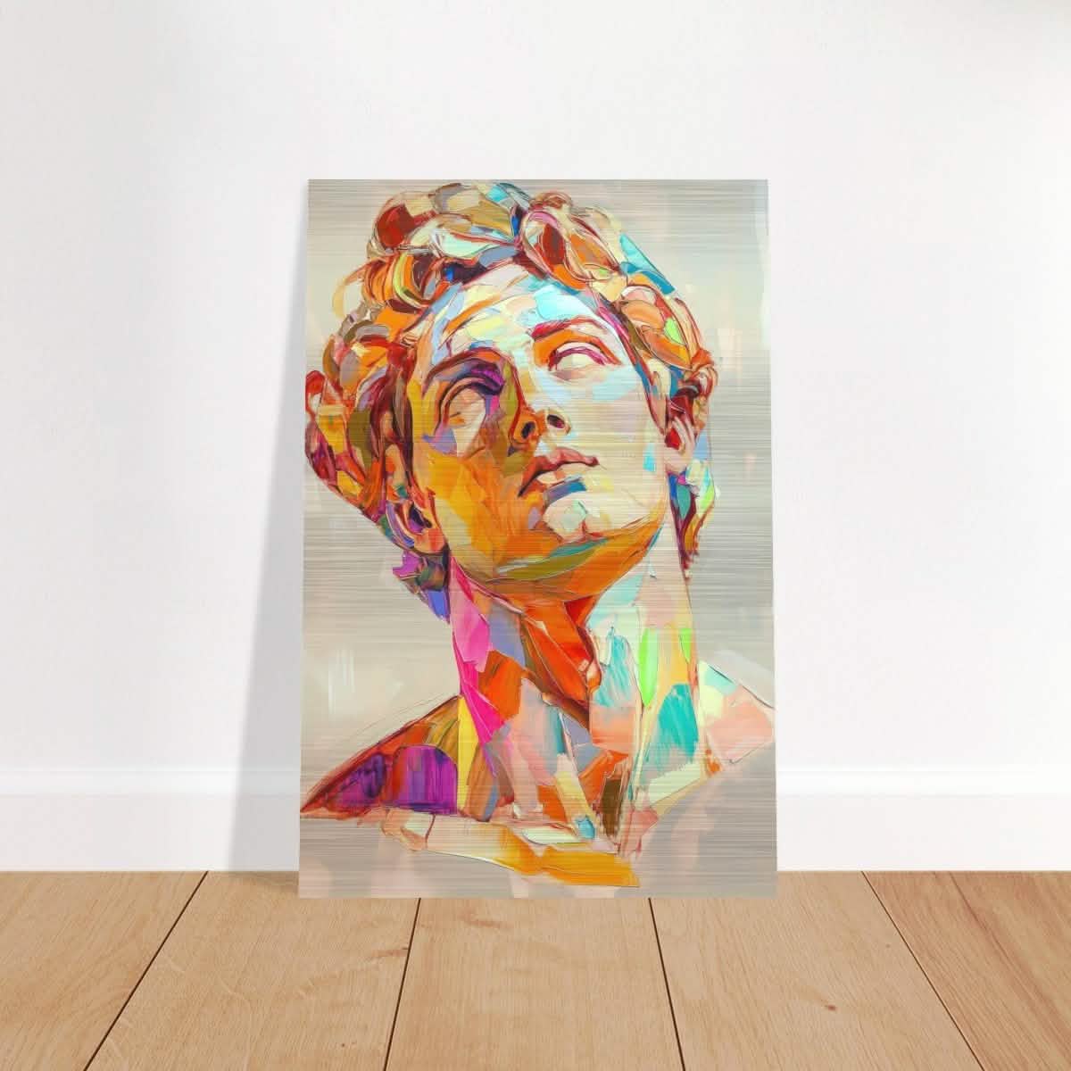 Vivid Apollo | modern abstract portrait - Brushed Aluminum Print - 60x90 cm / 24x36″ -