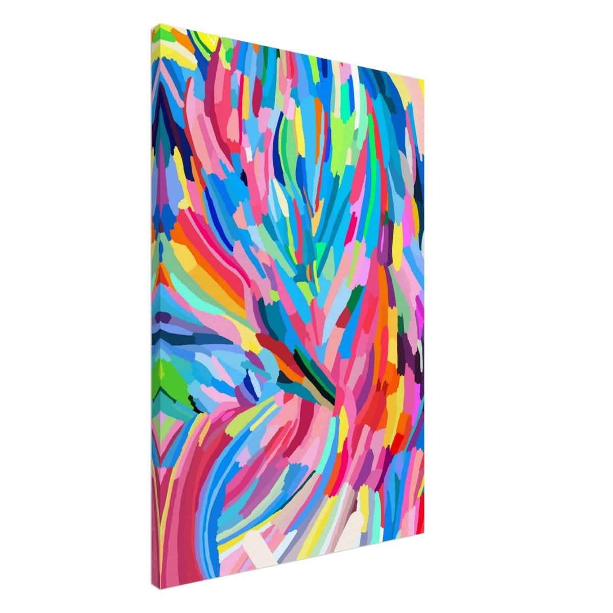 Vivid Energy: The Spectrum of Expression | Abstract Expressionism wall art print - 60x90 cm / 24x36″ - Canvas -