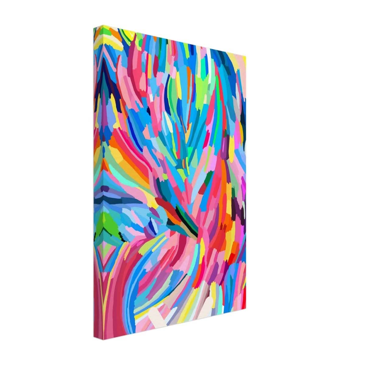 Vivid Energy: The Spectrum of Expression | Abstract Expressionism wall art print - 30x45 cm / 12x18″ - Canvas -