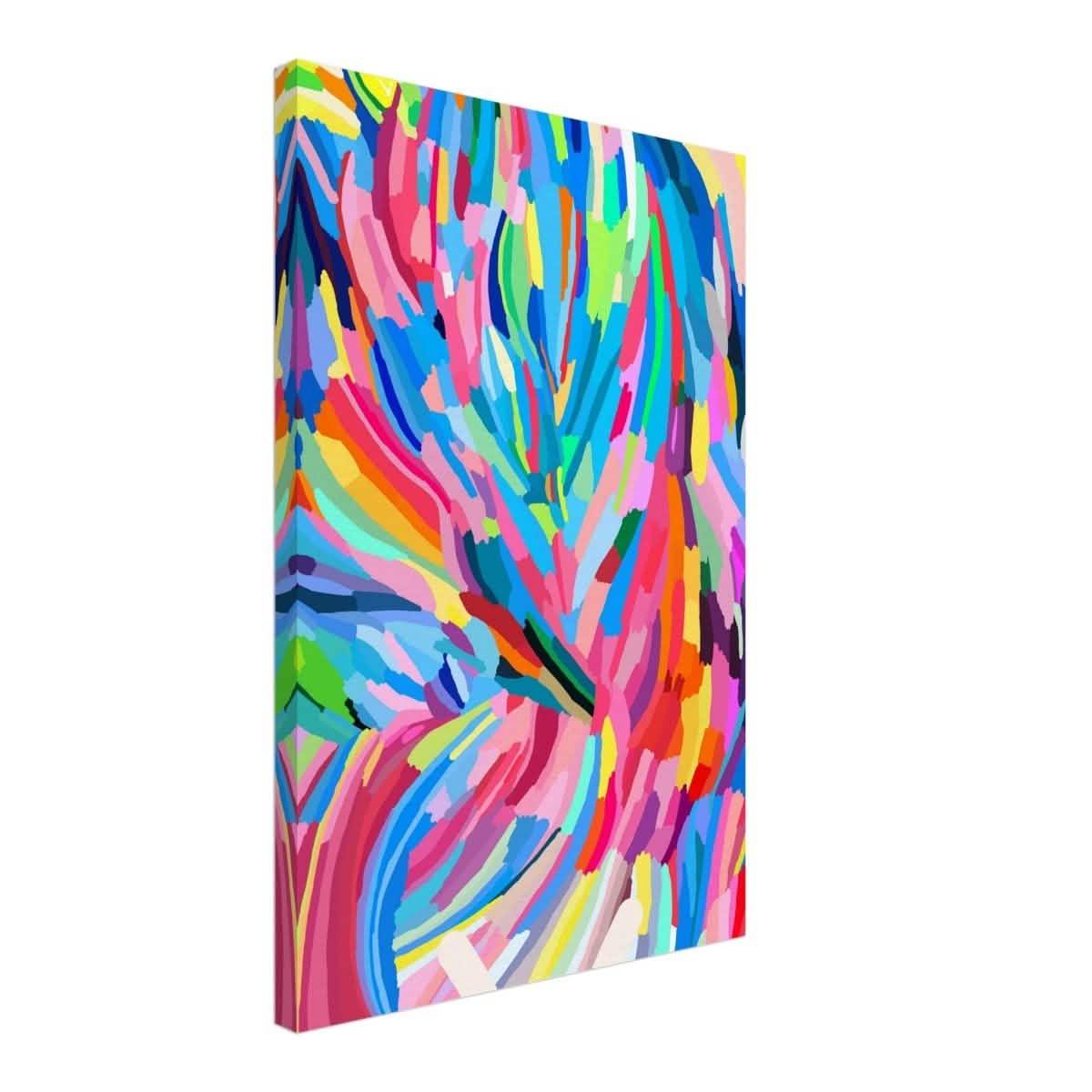 Vivid Energy: The Spectrum of Expression | Abstract Expressionism wall art print - 40x60 cm / 16x24″ - Canvas -