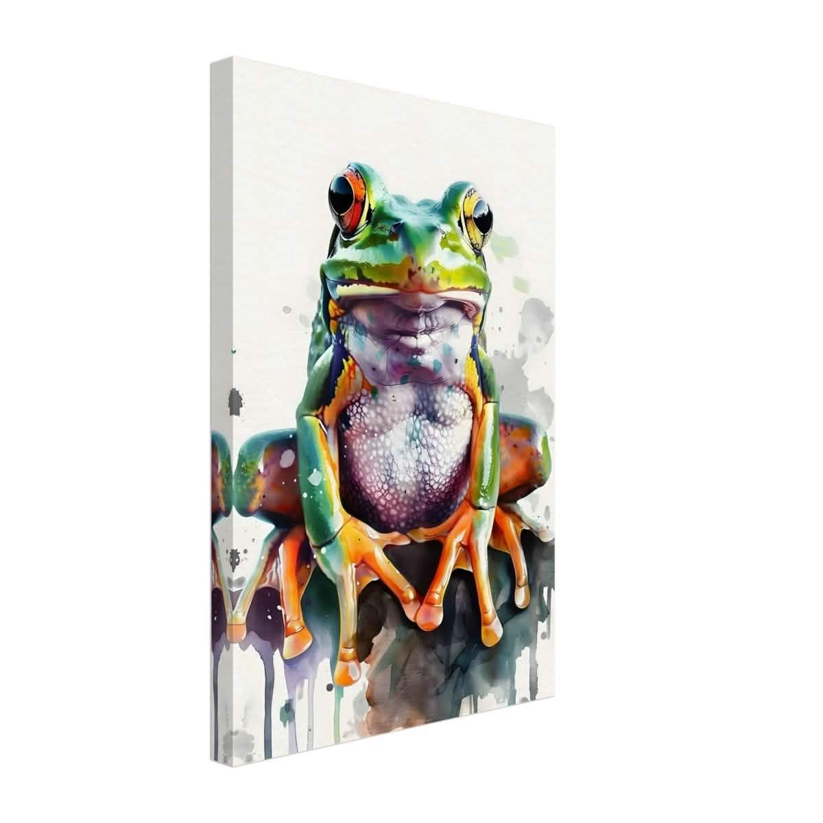 Vivid Leap | Modern watercolor - inspired digital art - 30x45 cm / 12x18″ - Canvas -