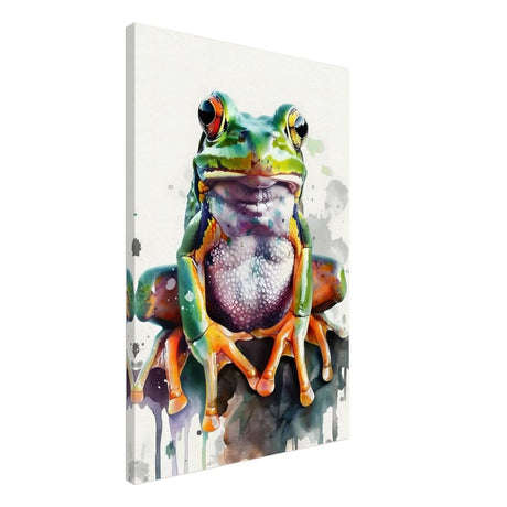 Vivid Leap | Modern watercolor - inspired digital art - 50x75 cm / 20x30″ - Canvas -