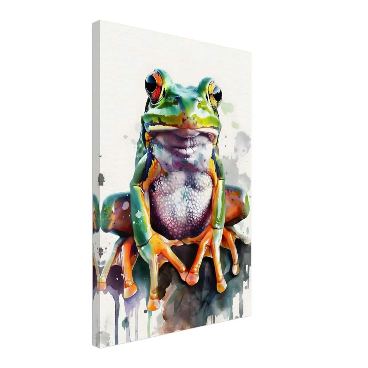Vivid Leap | Modern watercolor - inspired digital art - 40x60 cm / 16x24″ - Canvas -