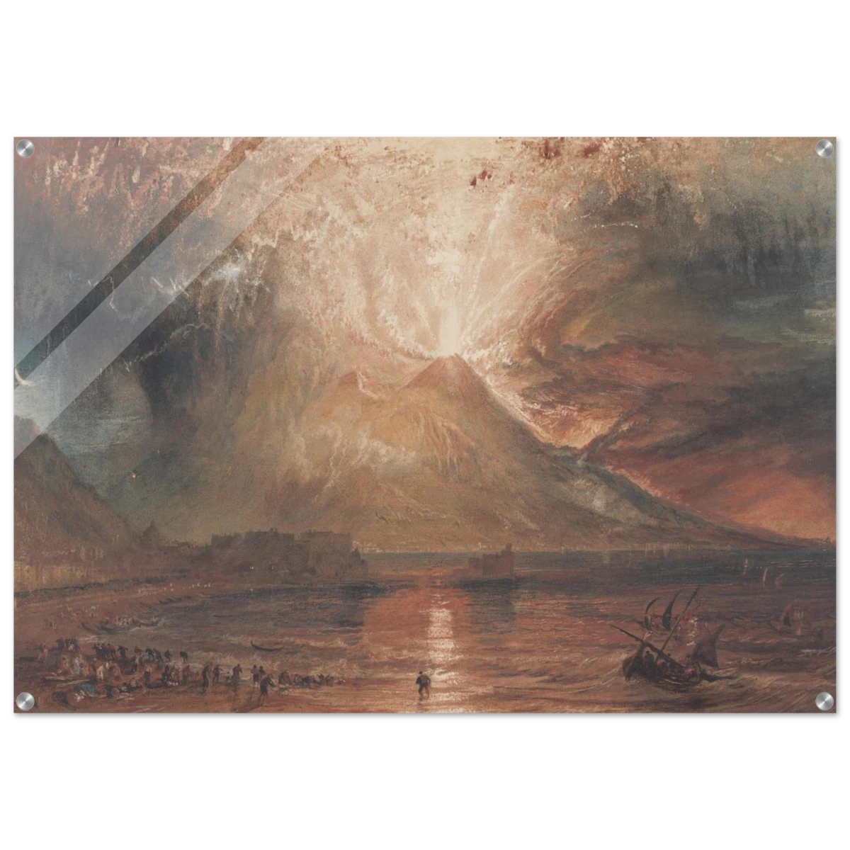 "Volcanic" – Romantic Eruption Wall Art Print Inspired by Vesuvius - Acrylic Print - 70x100 cm / 28x40″ -