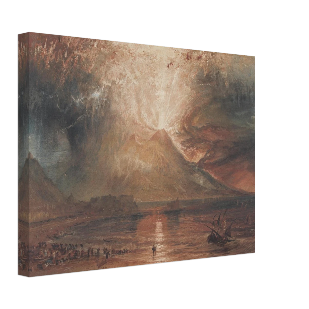 "Volcanic" – Romantic Eruption Wall Art Print Inspired by Vesuvius - Canvas - 30x40 cm / 12x16″ -