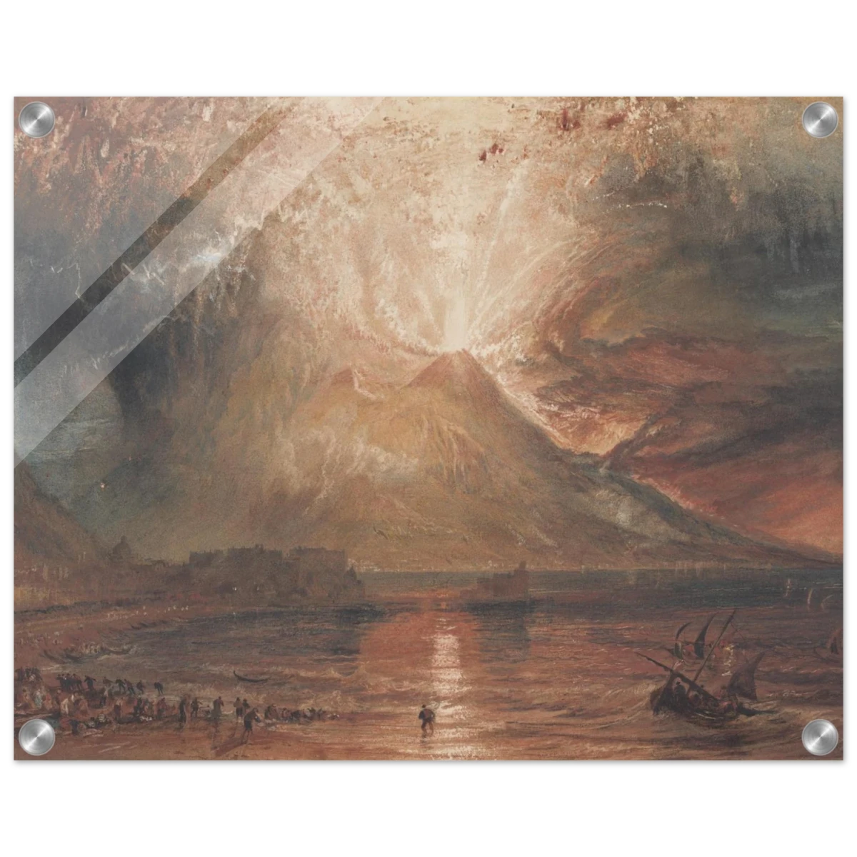 "Volcanic" – Romantic Eruption Wall Art Print Inspired by Vesuvius - Acrylic Print - 40x50 cm / 16x20″ -
