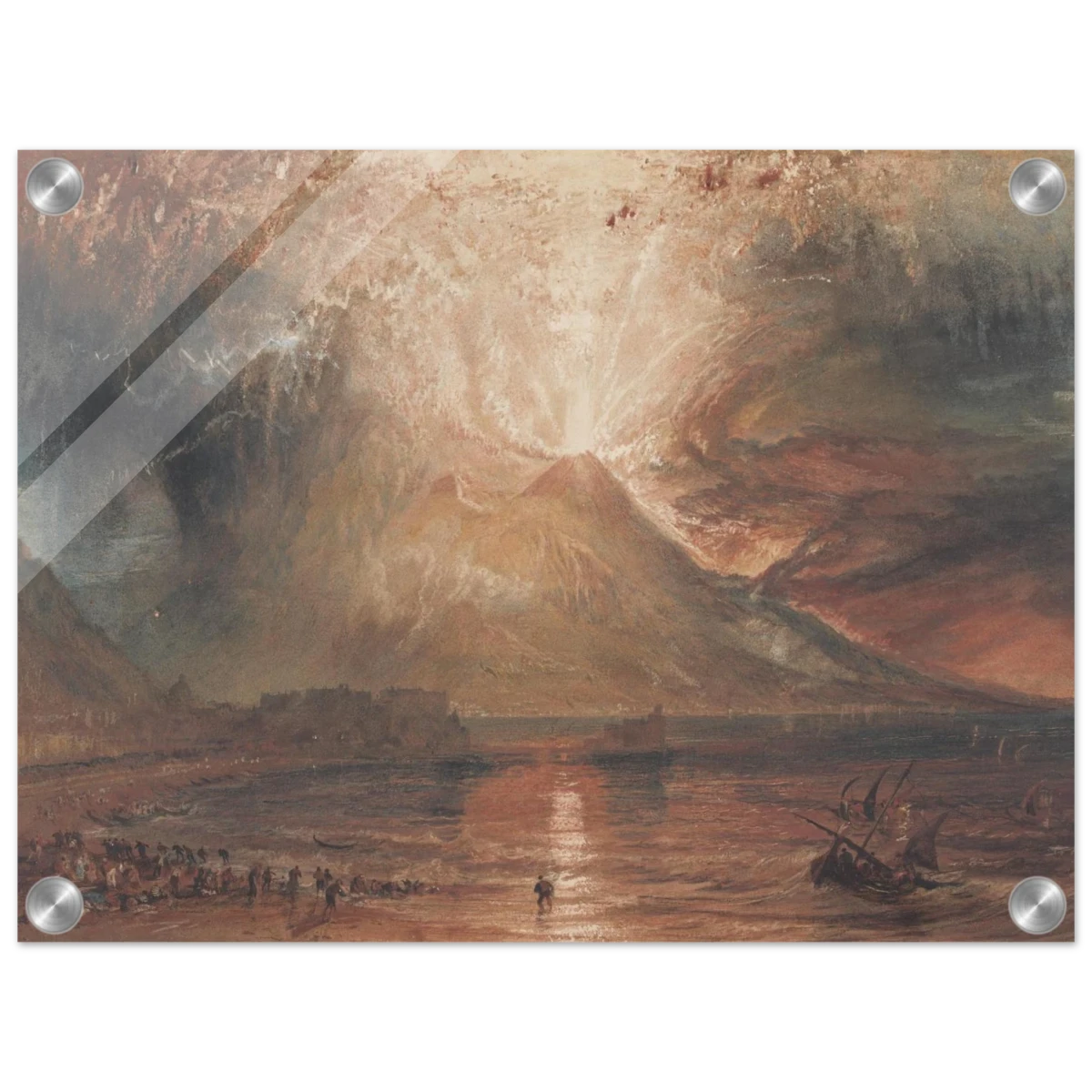 "Volcanic" – Romantic Eruption Wall Art Print Inspired by Vesuvius - Acrylic Print - 30x40 cm / 12x16″ -