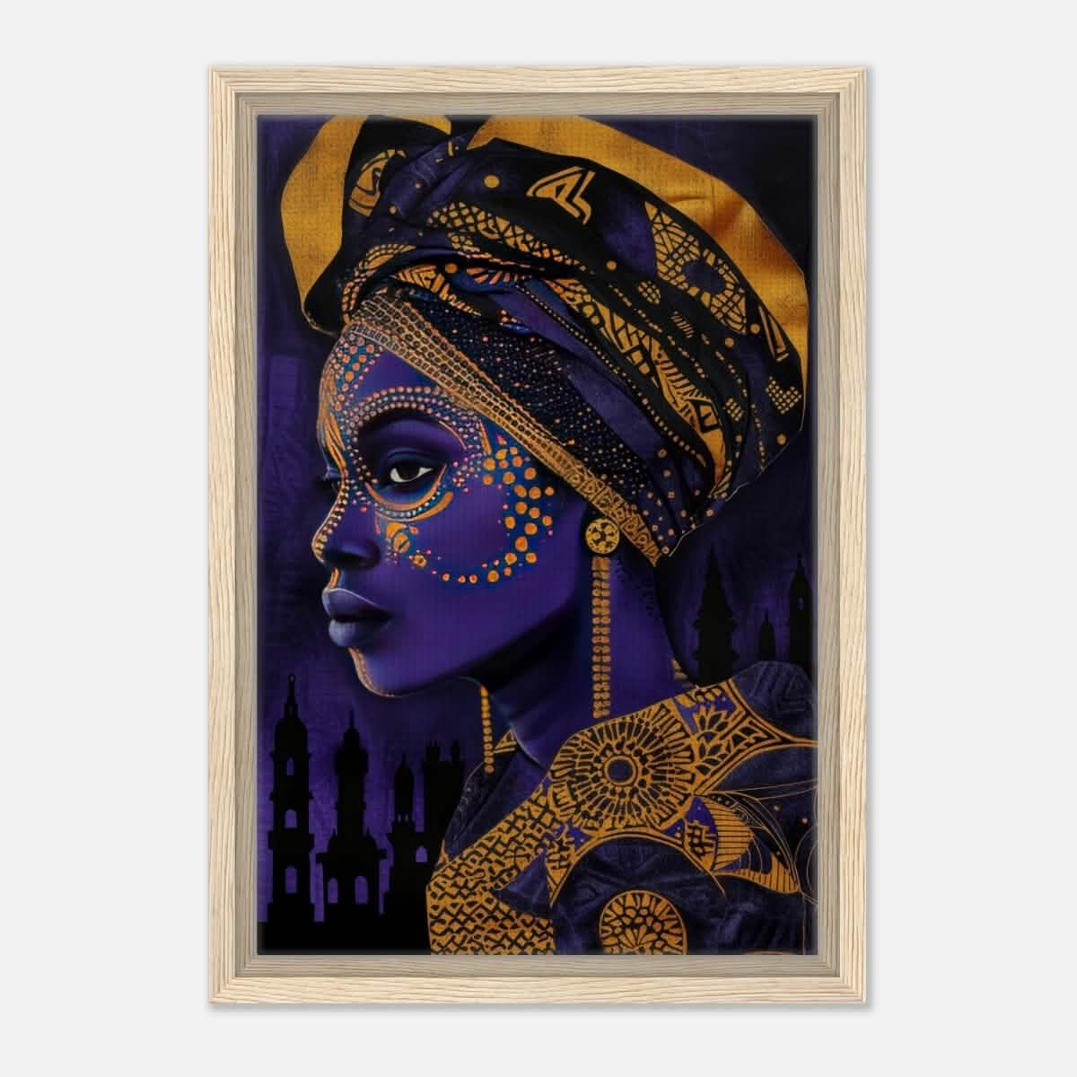 Wall art Print | Da Vinci Modern Wall art Print | Eclectic Expressions - Framed Canvas - 30x45 cm / 12x18″ - Wood frame