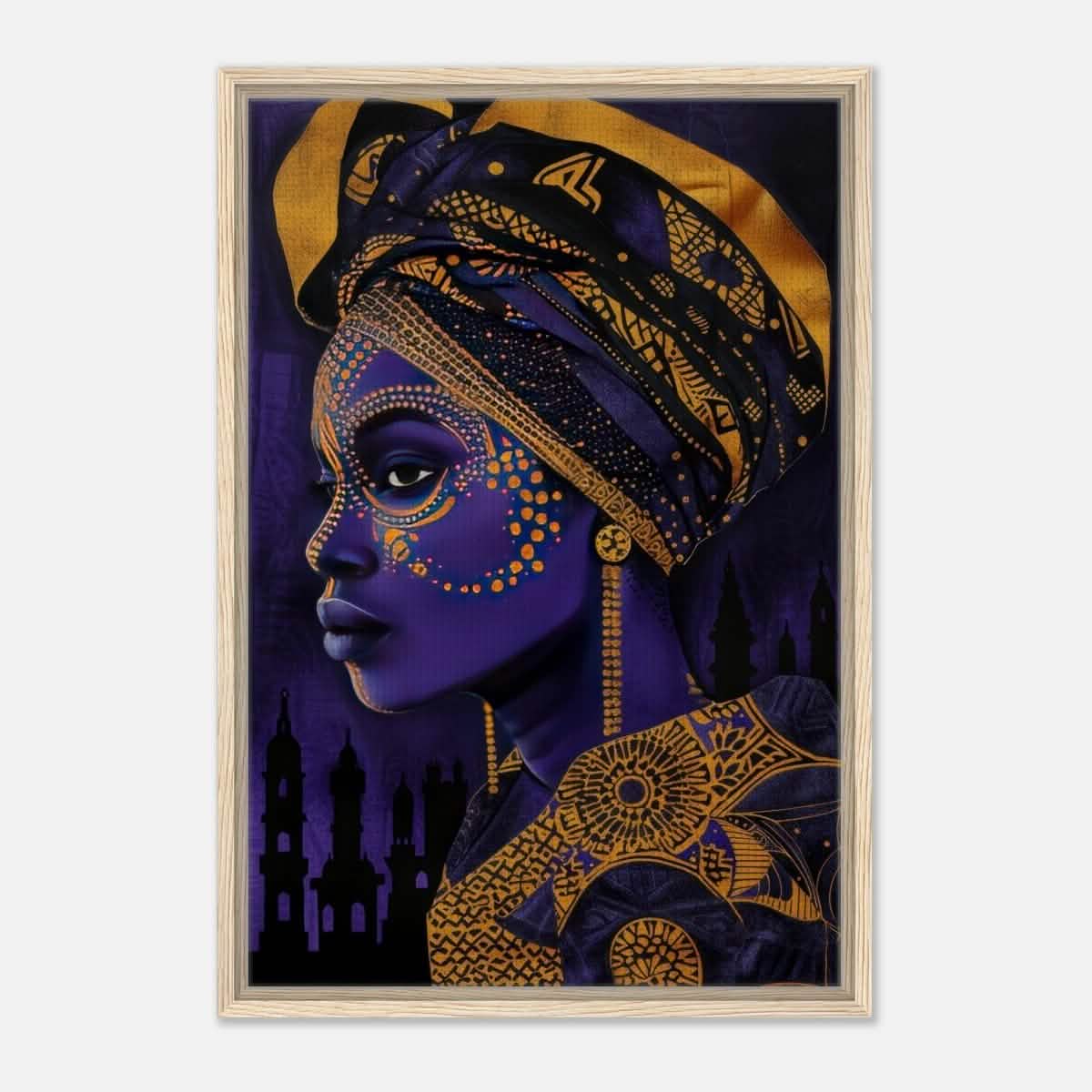 Wall art Print | Da Vinci Modern Wall art Print | Eclectic Expressions - Framed Canvas - 50x75 cm / 20x30″ - Wood frame