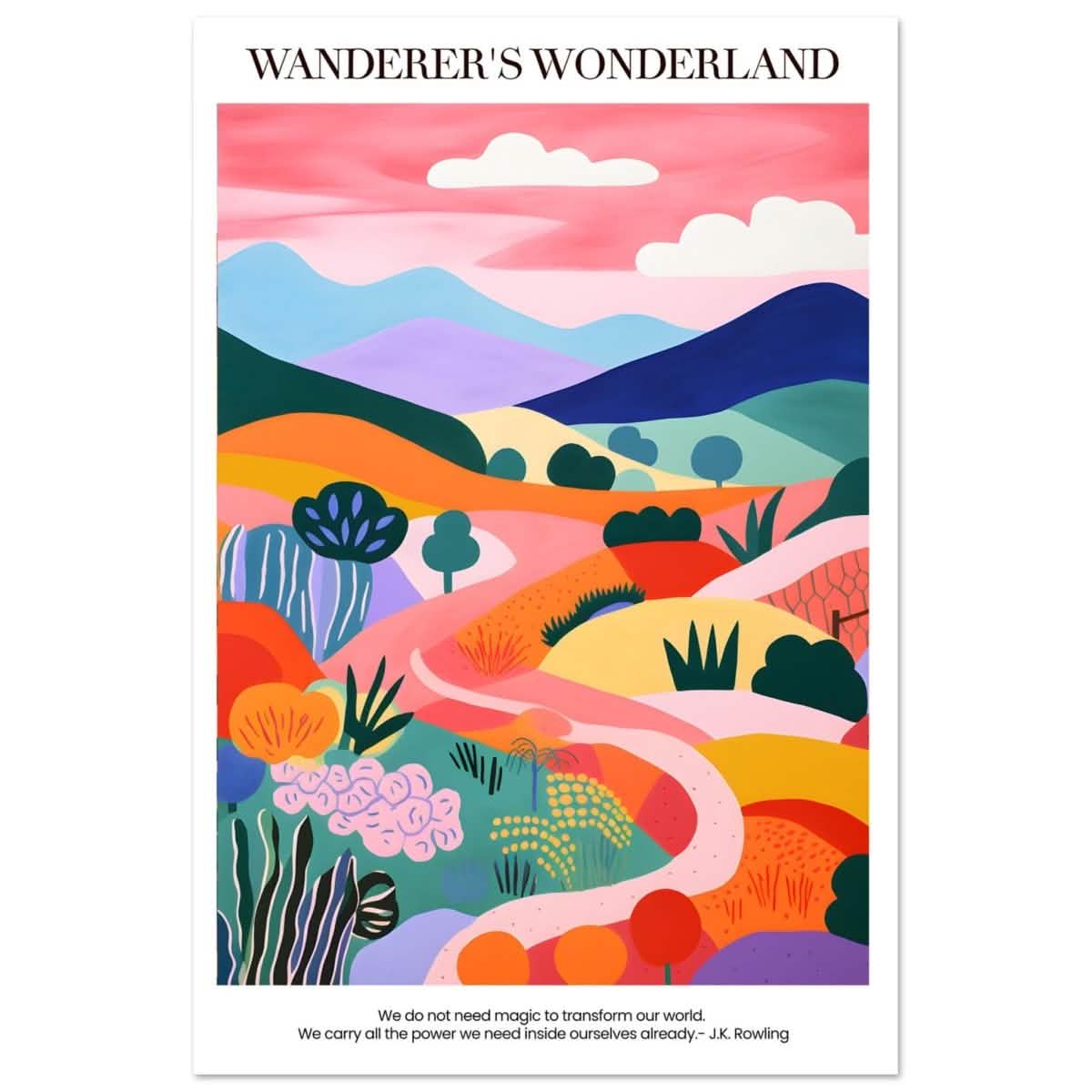 Wanderer's Wonderland - Aluminum Print - 30x45 cm / 12x18″ -