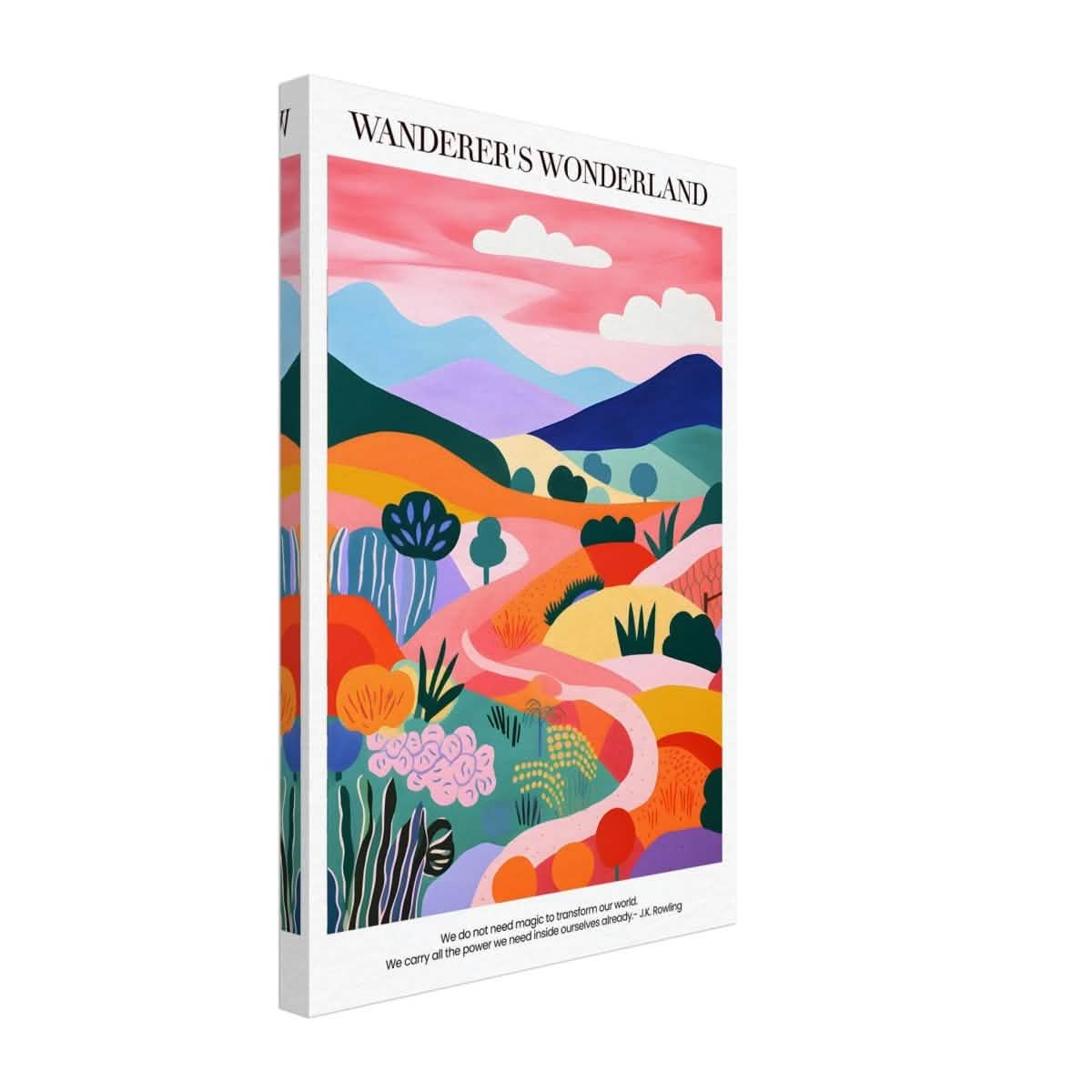 Wanderer's Wonderland - Canvas - 30x45 cm / 12x18″ -