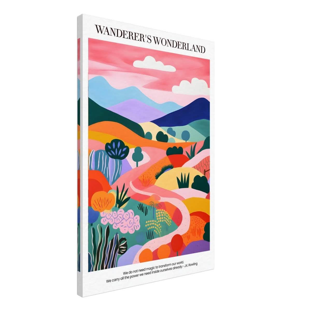 Wanderer's Wonderland - Canvas - 50x75 cm / 20x30″ -