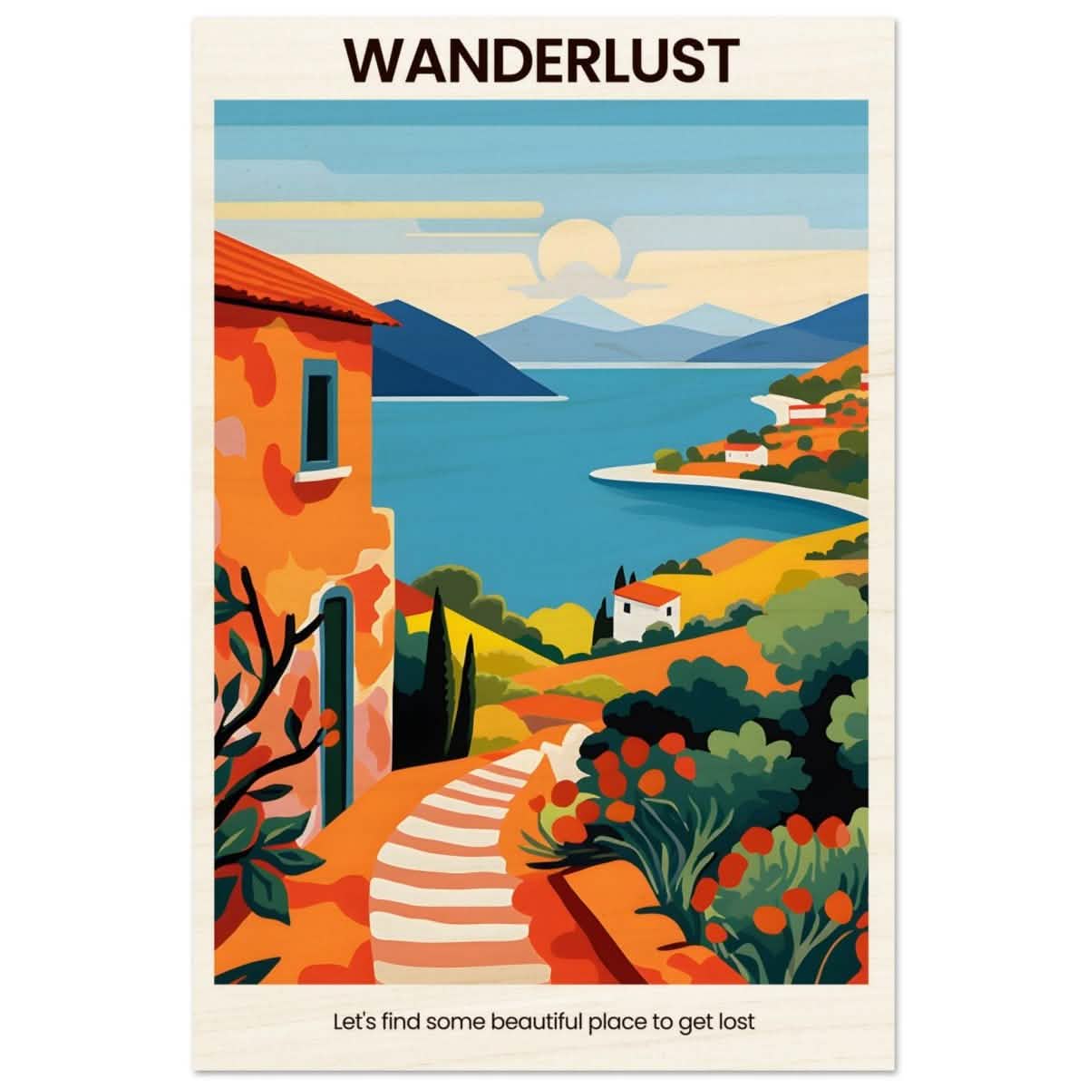 Wanderlust Horizons - Wood Prints - 60x90 cm / 24x36″ -