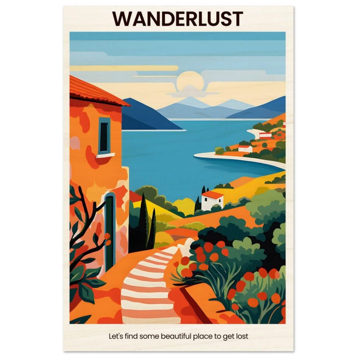 Wanderlust Horizons - Wood Prints - 30x45 cm / 12x18″ -