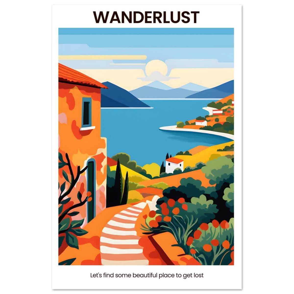 Wanderlust Horizons - Aluminum Print - 30x45 cm / 12x18″ -