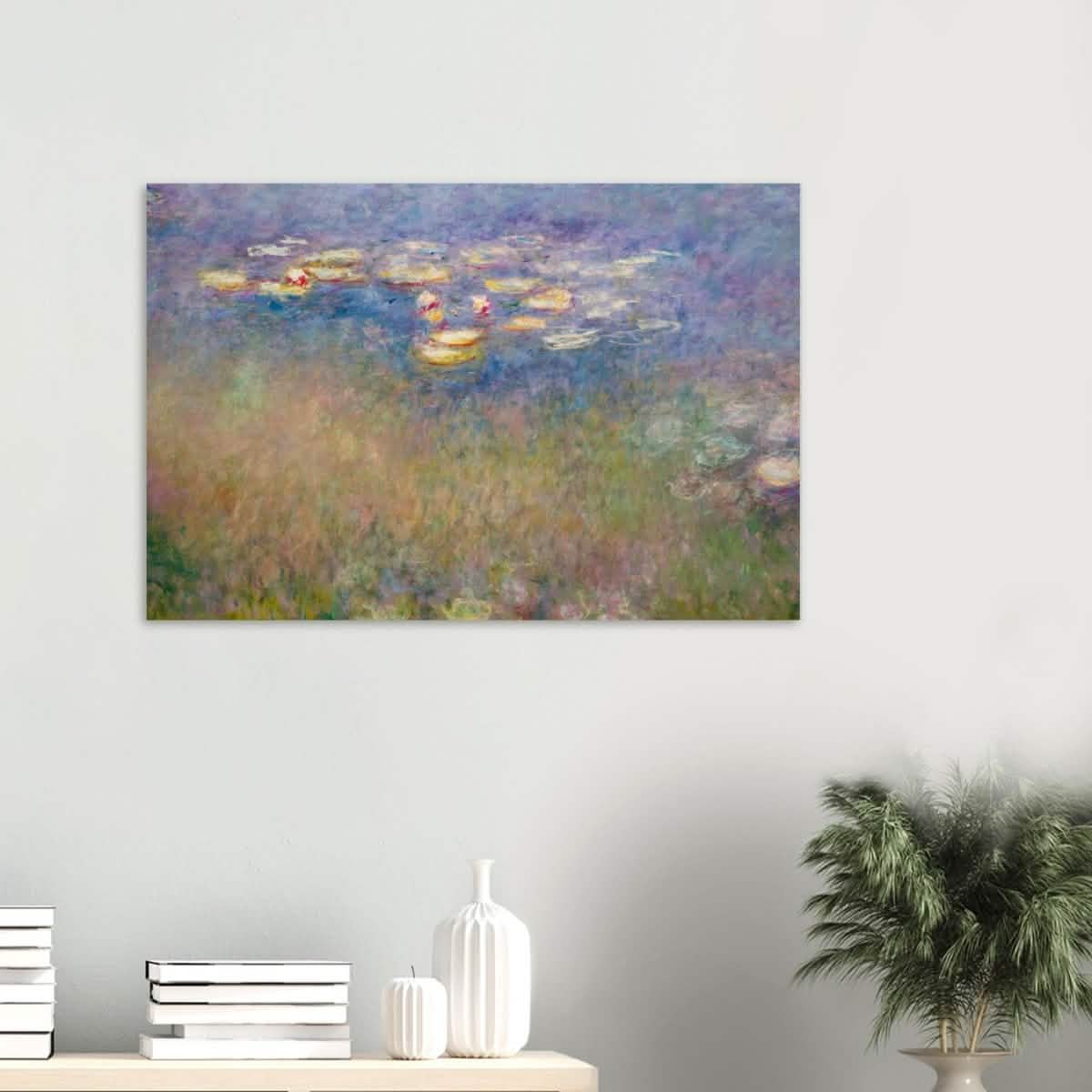 Water Lilies by Claude Monet - Wood Prints - 60x90 cm / 24x36″ - 10 mm