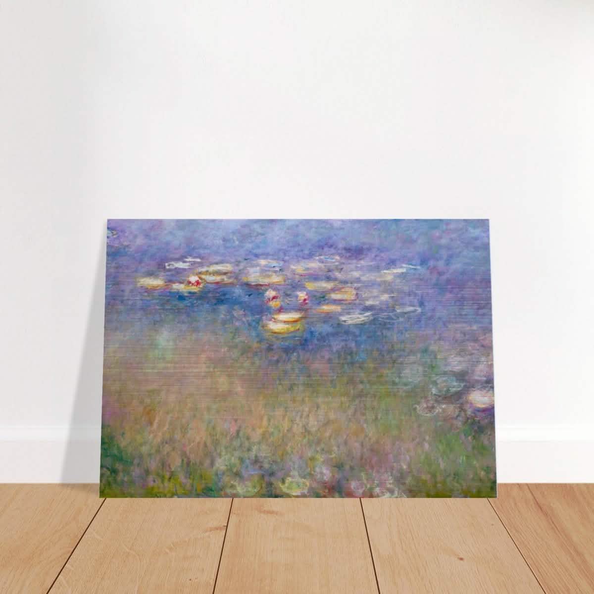 Water Lilies by Claude Monet - Brushed Aluminum Print - 70x100 cm / 28x40″ -