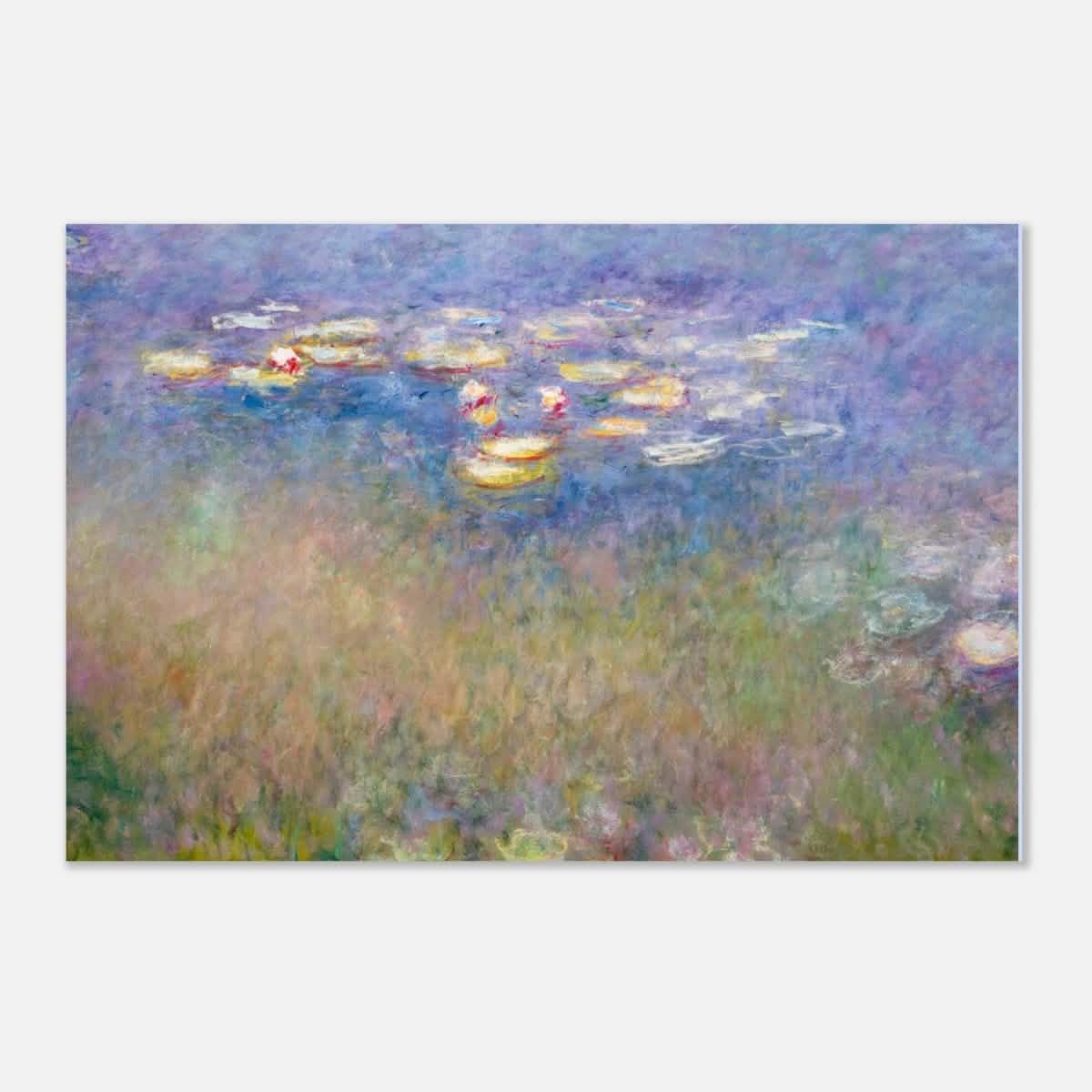 Water Lilies by Claude Monet - Aluminum Print - 50x75 cm / 20x30″ -
