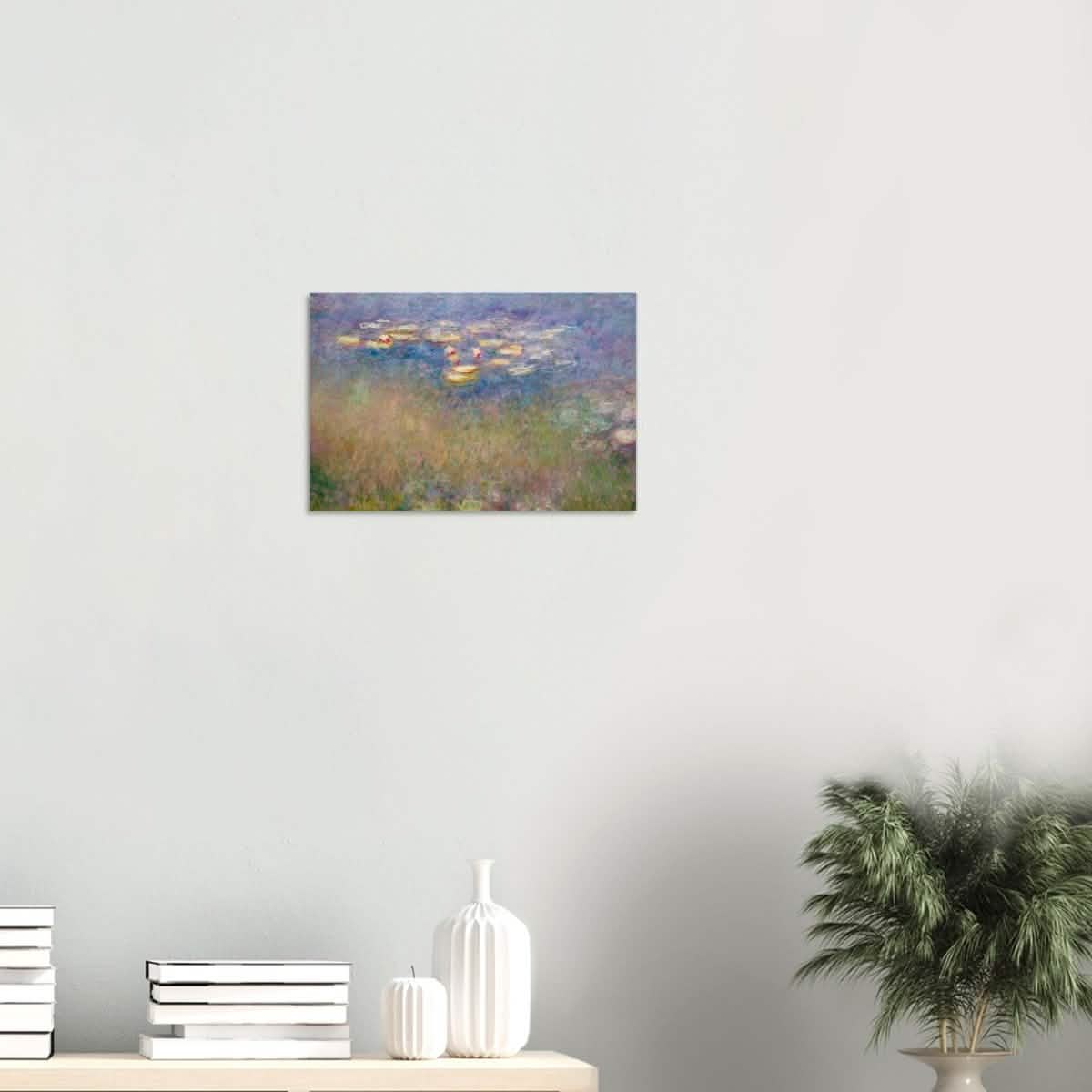 Water Lilies by Claude Monet - Wood Prints - 30x45 cm / 12x18″ - 10 mm