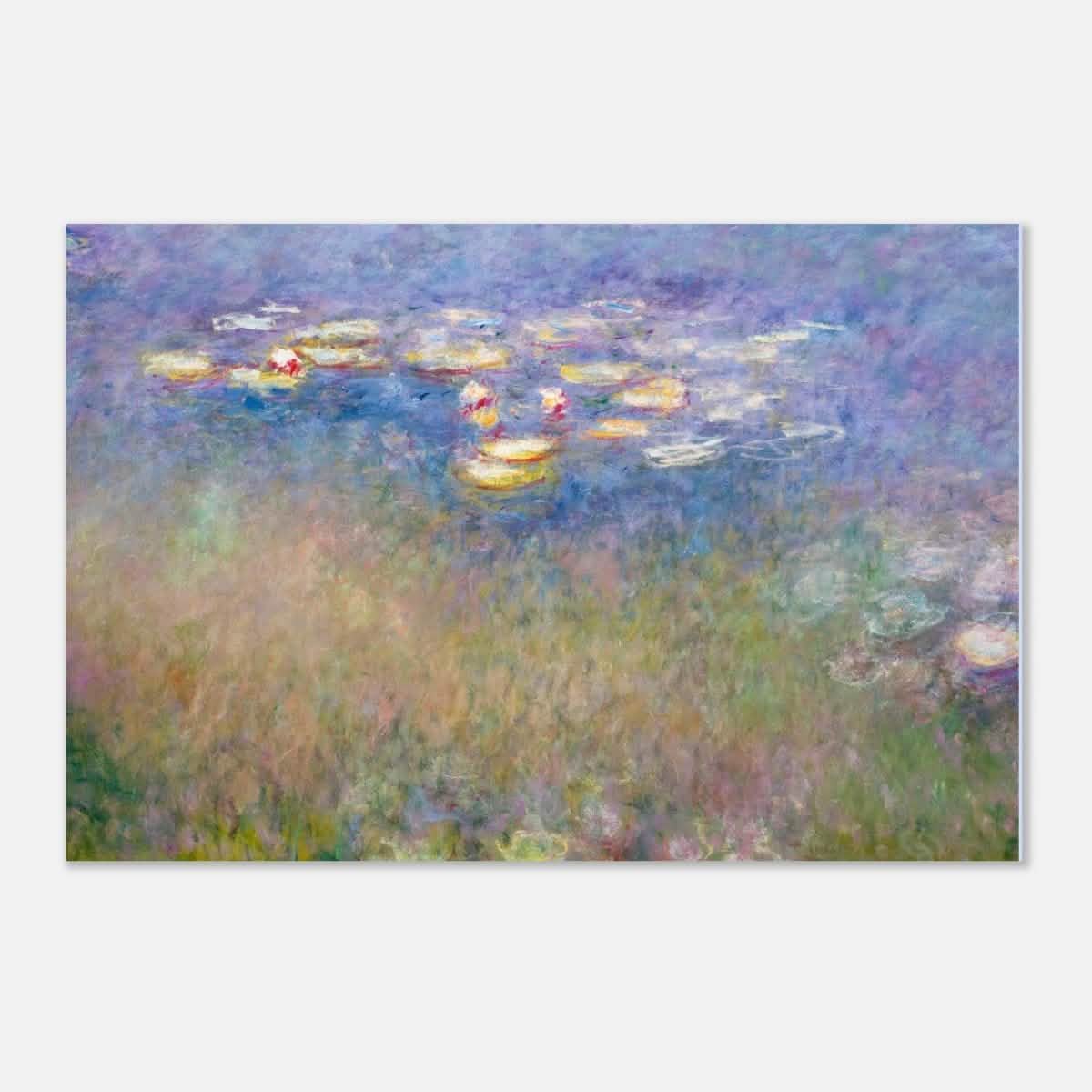 Water Lilies by Claude Monet - Aluminum Print - 40x60 cm / 16x24″ -