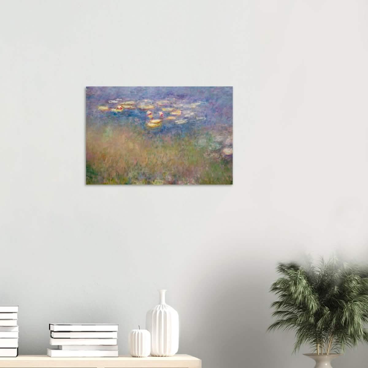 Water Lilies by Claude Monet - Wood Prints - 40x60 cm / 16x24″ - 20 mm