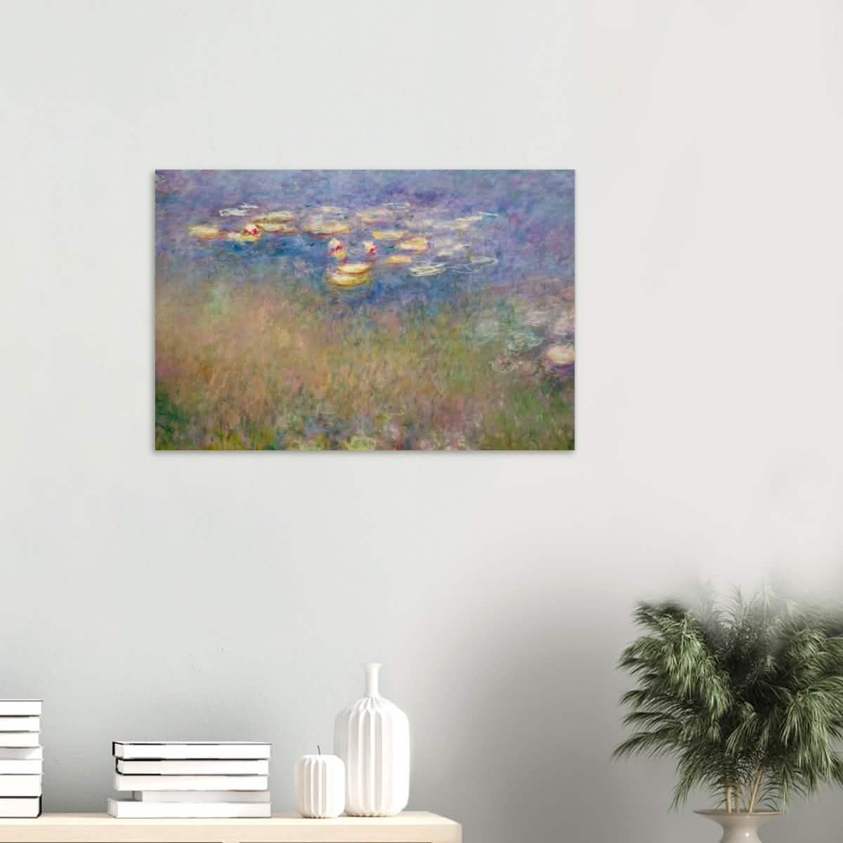 Water Lilies by Claude Monet - Wood Prints - 50x75 cm / 20x30″ - 20 mm