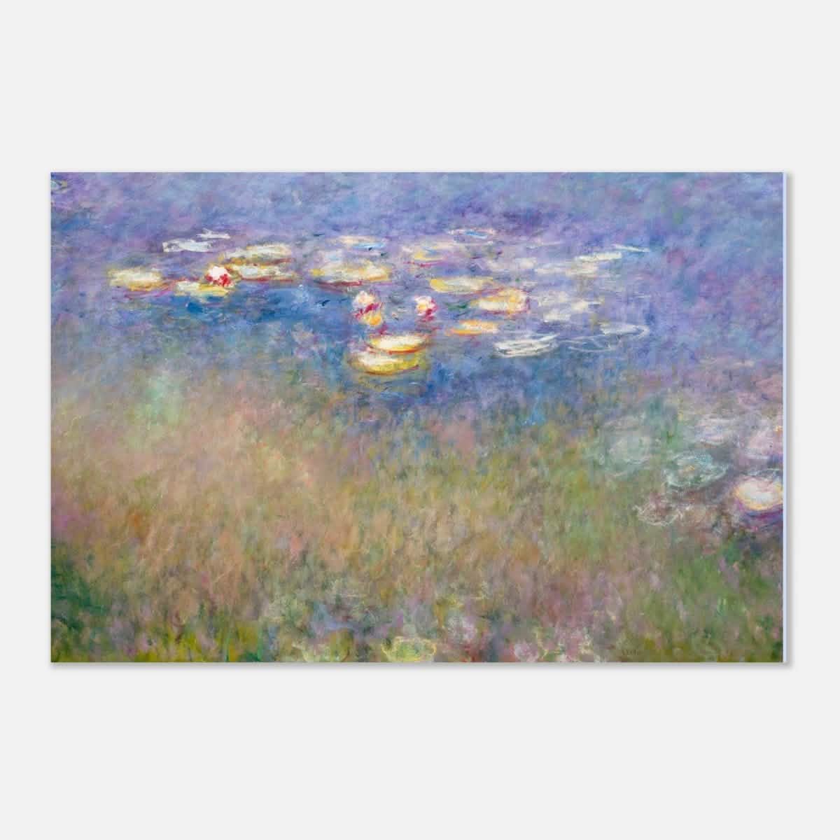 Water Lilies by Claude Monet - Aluminum Print - 30x45 cm / 12x18″ -