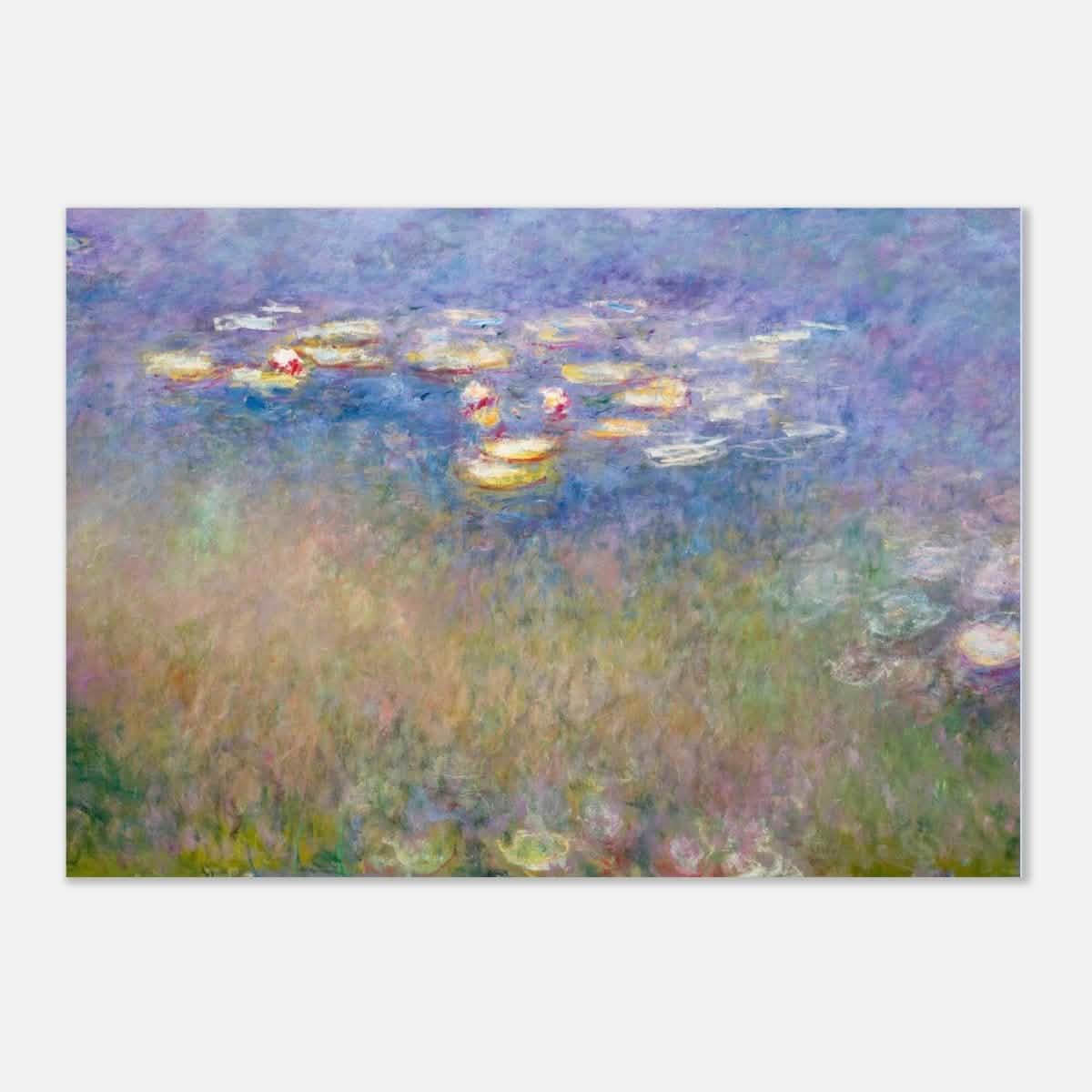 Water Lilies by Claude Monet - Aluminum Print - 70x100 cm / 28x40″ -