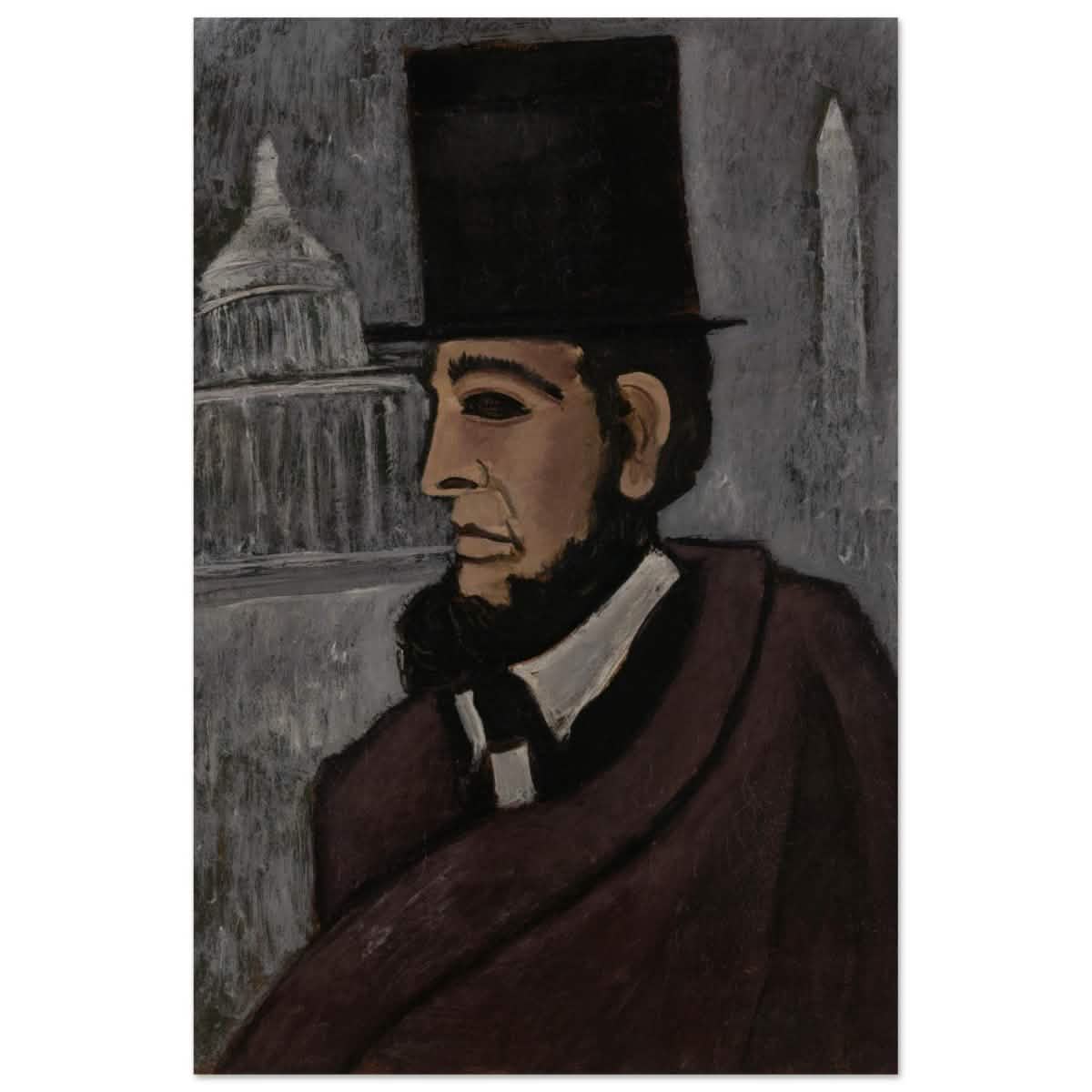 Weary of the Truth (1940) Marsden Hartley | wall art print - 60x90 cm / 24x36″ - Wood Prints -