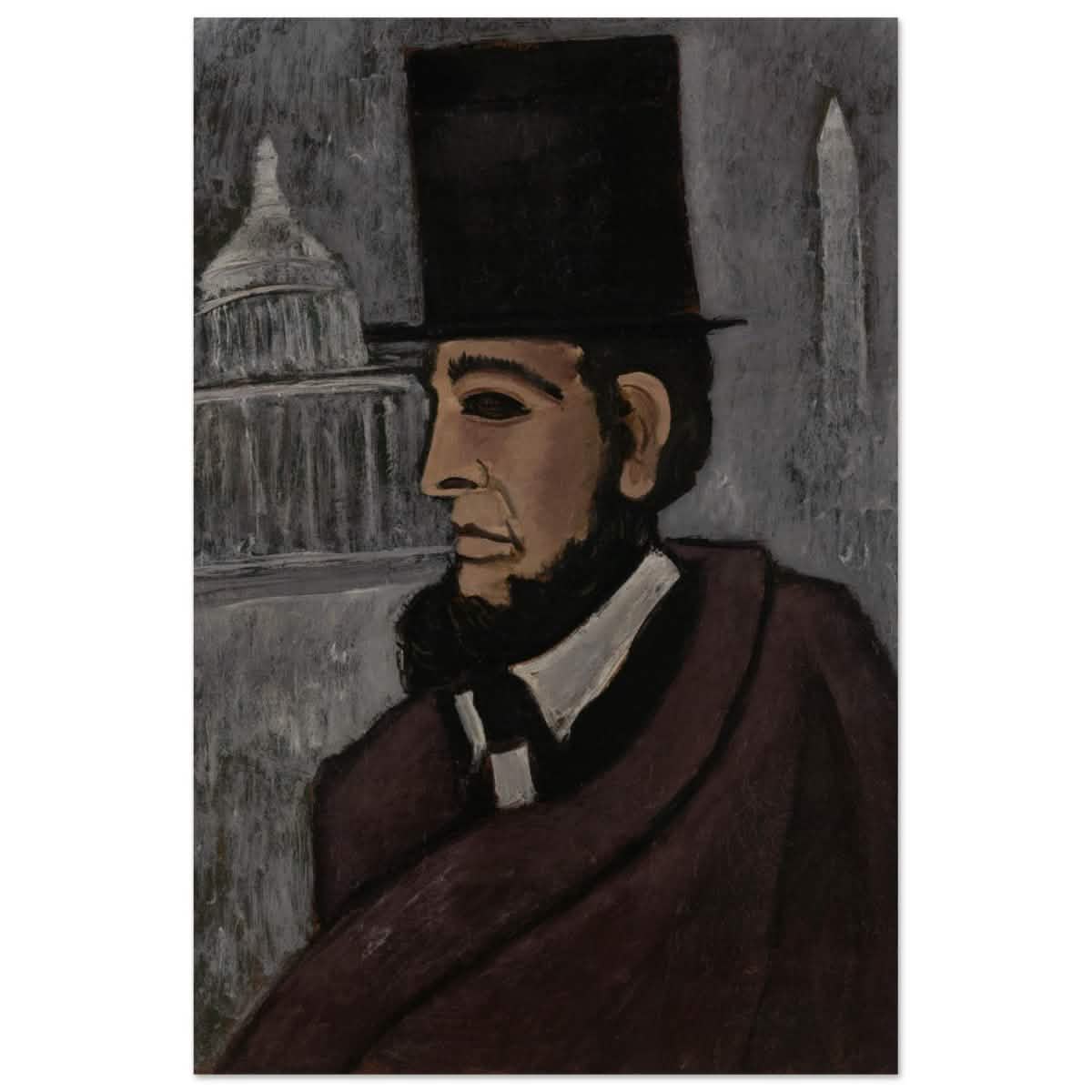 Weary of the Truth (1940) Marsden Hartley | wall art print - 50x75 cm / 20x30″ - Wood Prints -