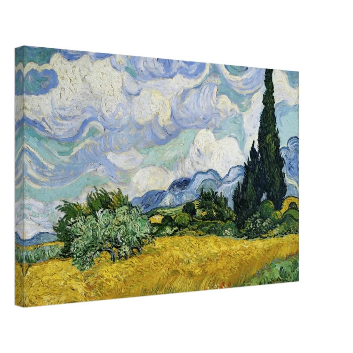 Wheat Field with Cypresses by Vincent van Gogh | Vintage Art wall art print - Canvas - 40x60 cm / 16x24″ -