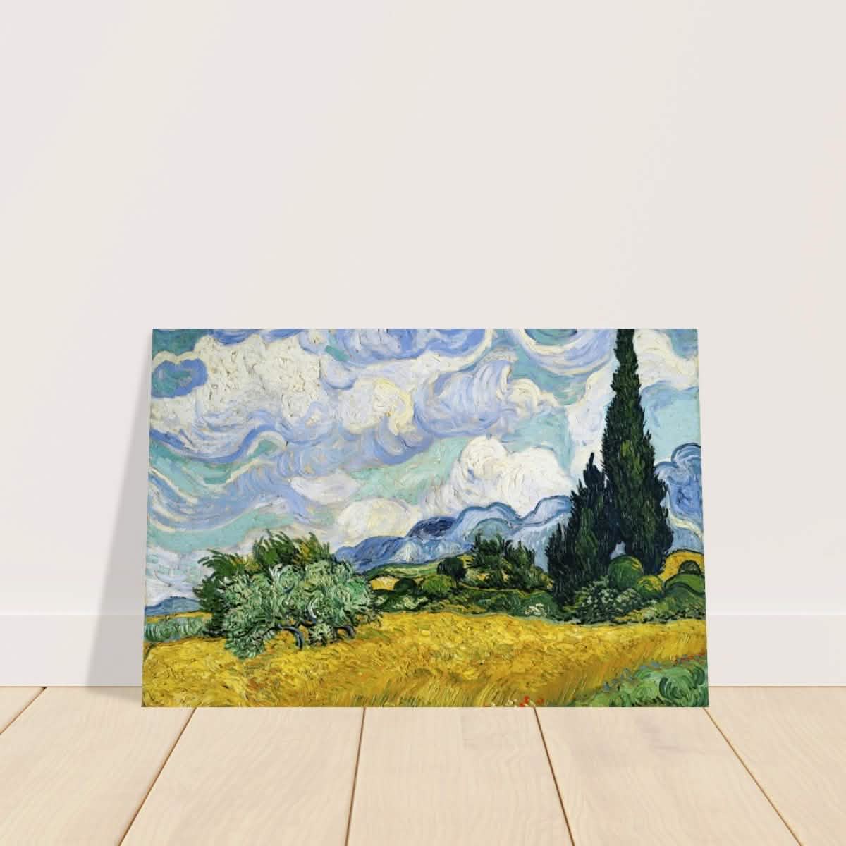 Wheat Field with Cypresses by Vincent van Gogh | Vintage Art wall art print - Aluminum Print - 60x90 cm / 24x36″ -