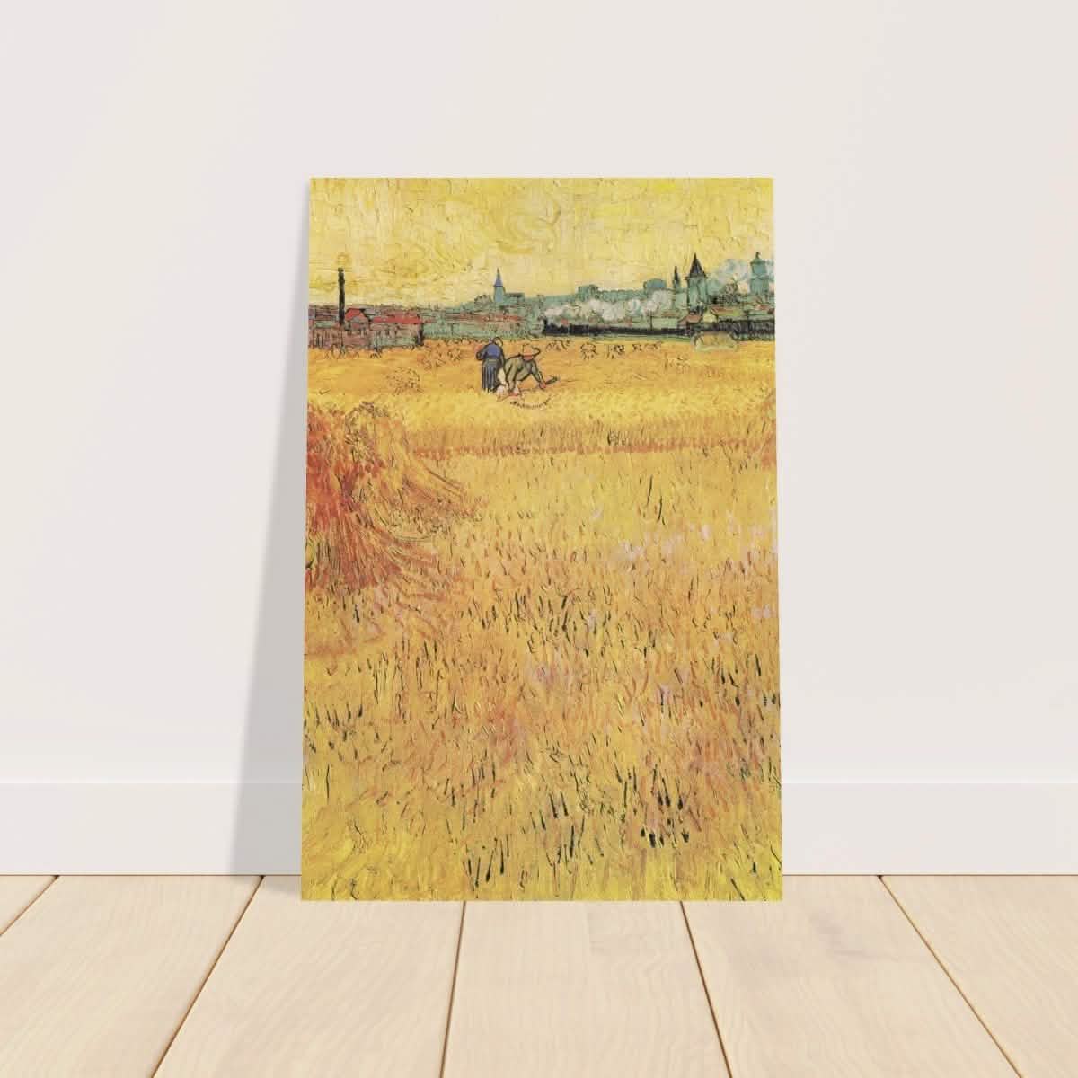 Wheat Field With View Of Arles (1888) by Vincent Van Gogh | Vintage Art wall art print - Aluminum Print - 50x75 cm / 20x30″ -