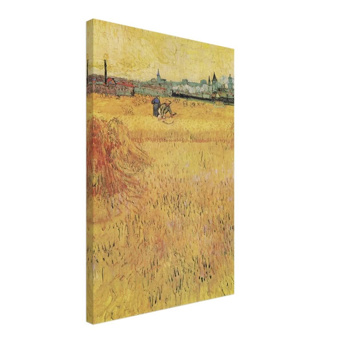 Wheat Field With View Of Arles (1888) by Vincent Van Gogh | Vintage Art wall art print - Canvas - 40x60 cm / 16x24″ -