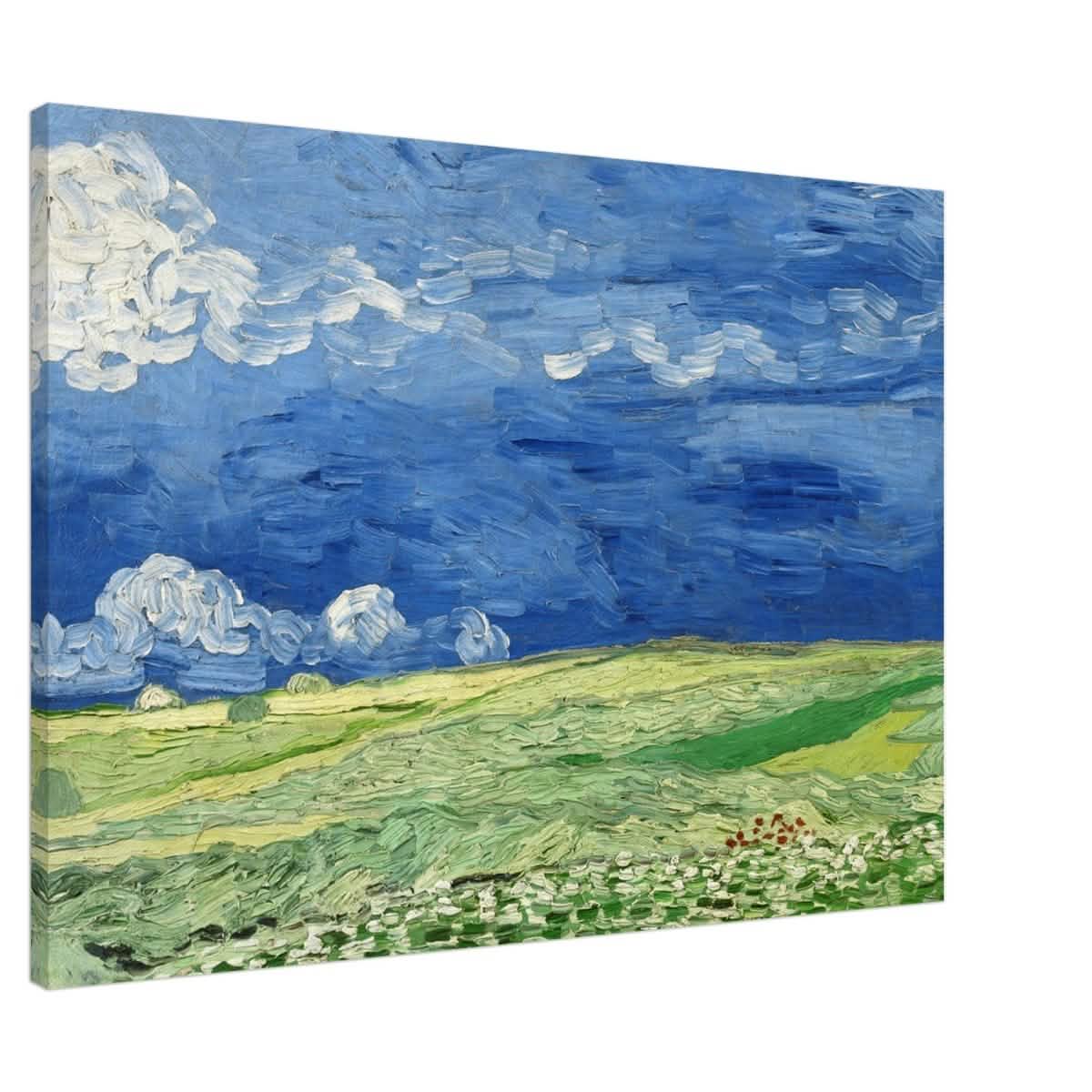 Wheatfield Under Thunderclouds by Vincent van Gogh - Canvas - 70x100 cm / 28x40″ - Slim