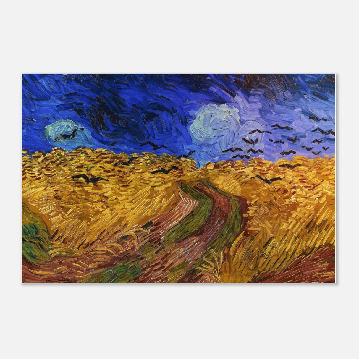 Wheatfield with Crows by Vincent van Gogh 1890 | Vintage wall art print - Aluminum Print - 50x75 cm / 20x30″ -