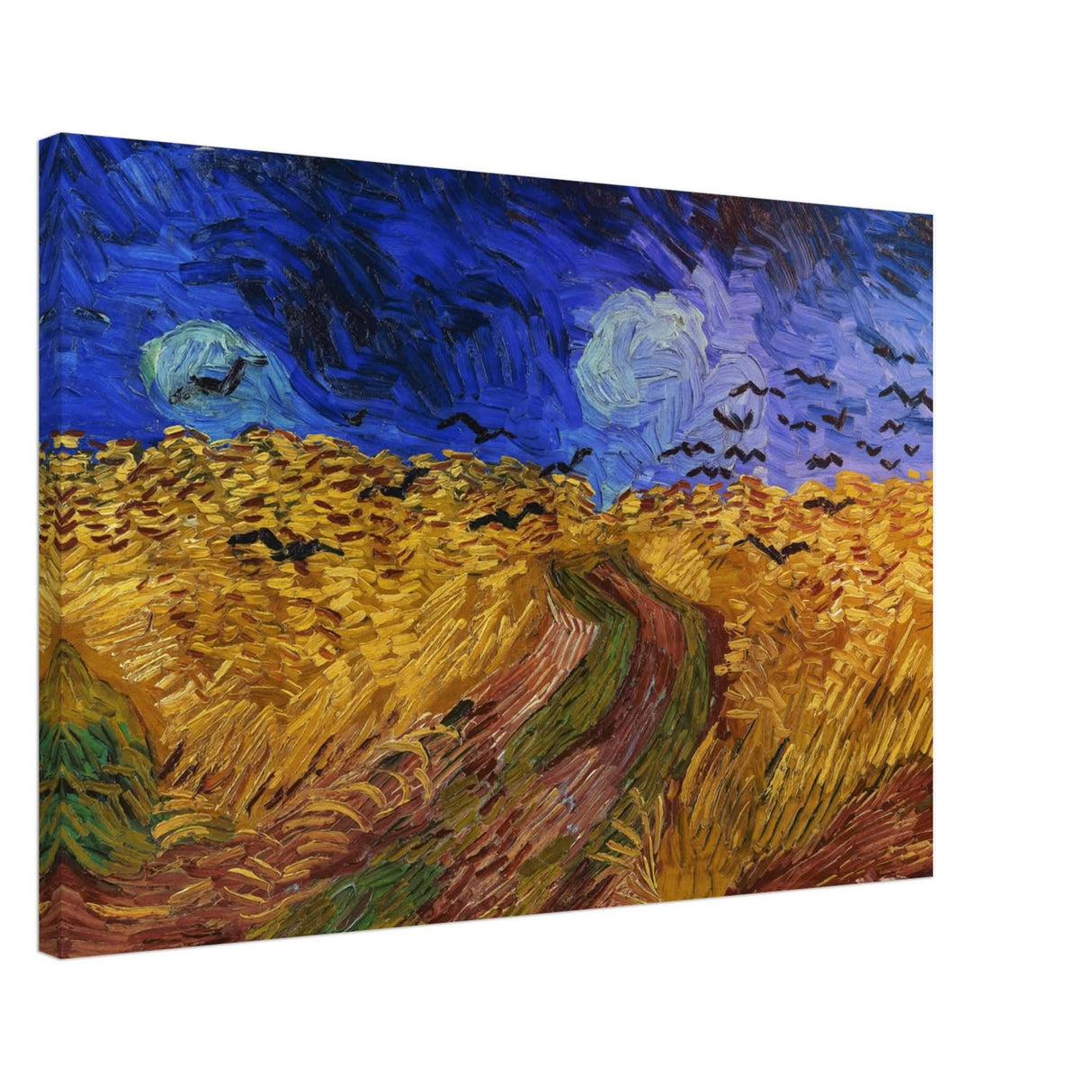 Wheatfield with Crows by Vincent van Gogh 1890 | Vintage wall art print - Canvas - 50x75 cm / 20x30″ - Slim