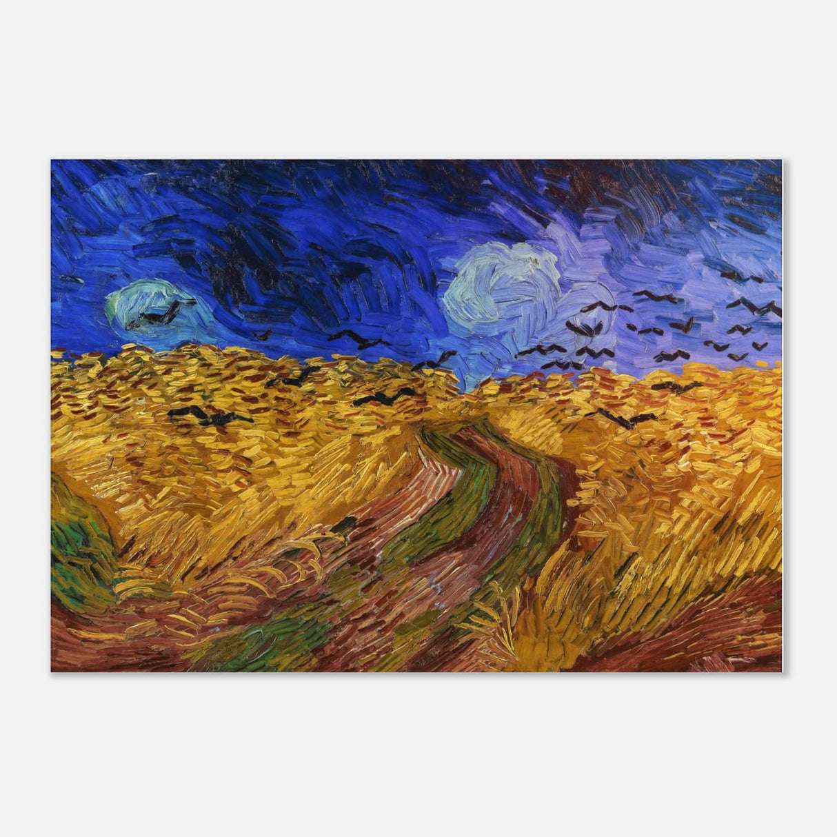 Wheatfield with Crows by Vincent van Gogh 1890 | Vintage wall art print - Aluminum Print - 70x100 cm / 28x40″ -