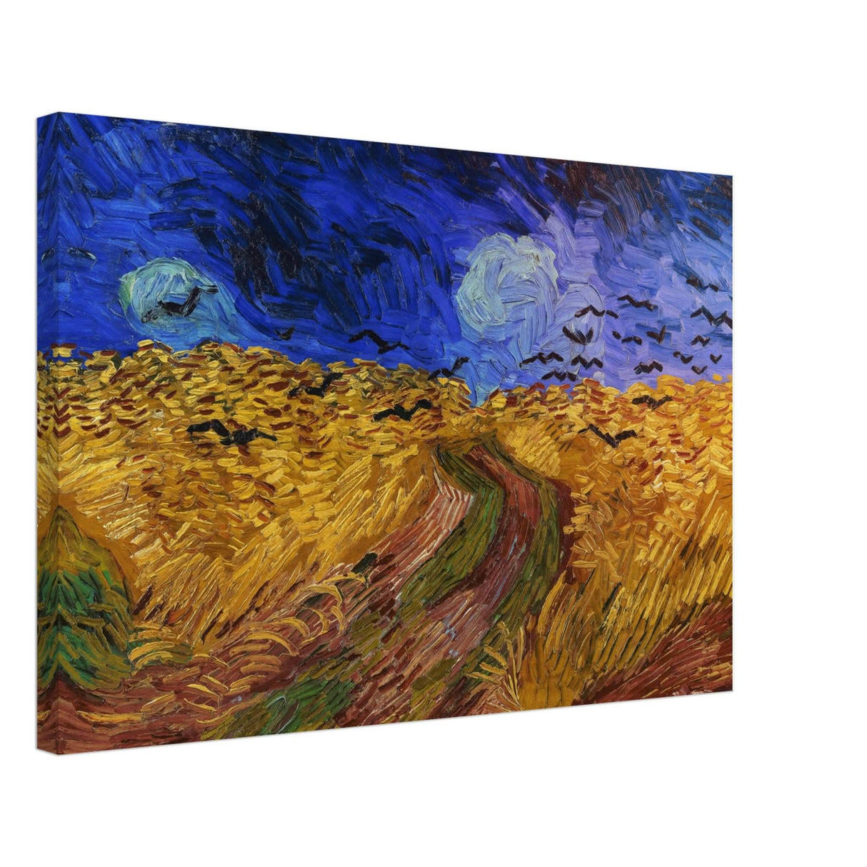 Wheatfield with Crows by Vincent van Gogh 1890 | Vintage wall art print - Canvas - 40x60 cm / 16x24″ - Slim