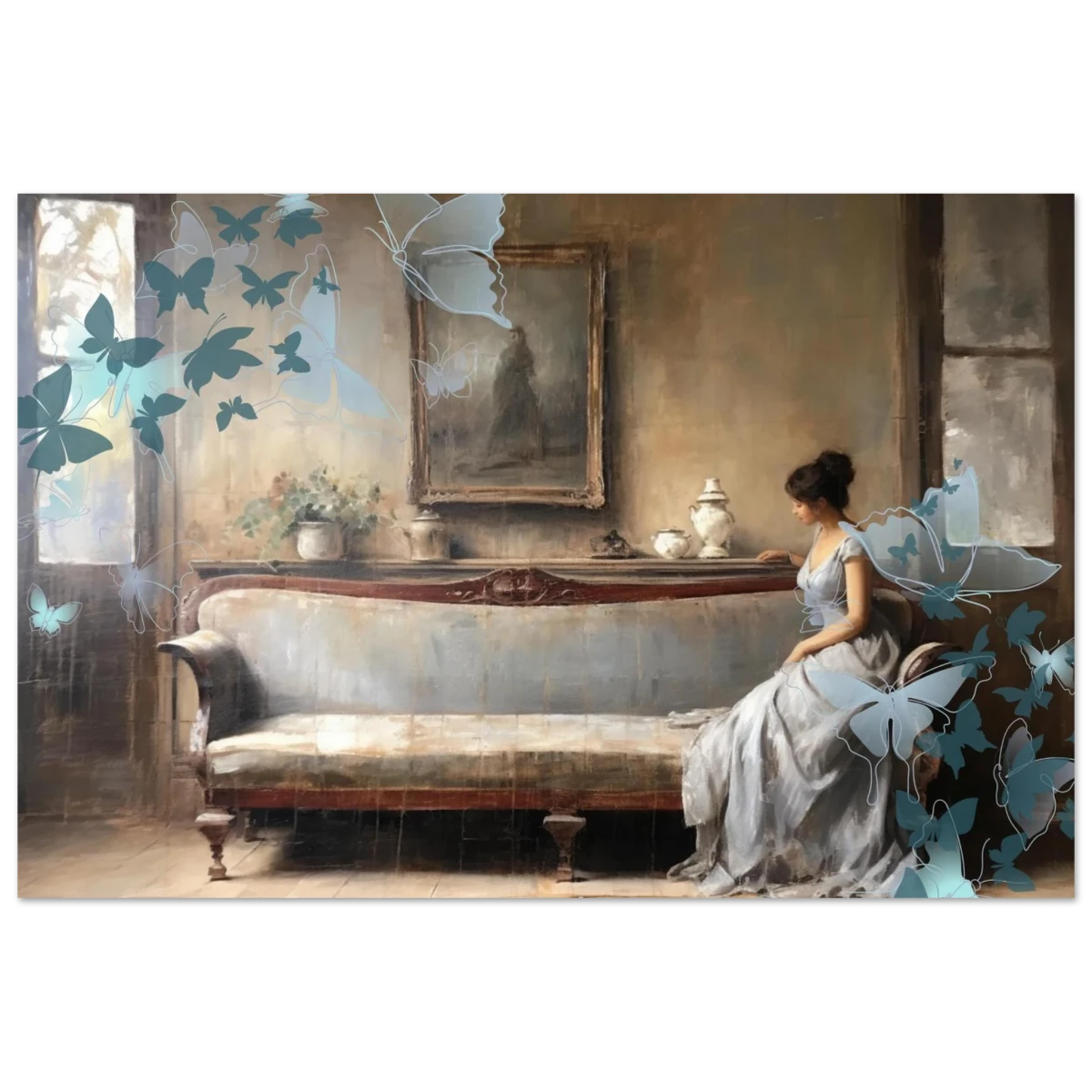 "Whispers of Solitude" – Romantic Realism with a Surreal Twist - Fine Art Poster - 60x90 cm / 24x36″ -