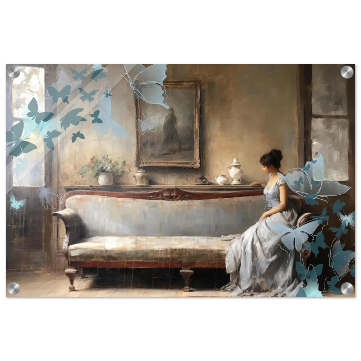 "Whispers of Solitude" – Romantic Realism with a Surreal Twist - Acrylic Print - 40x60 cm / 16x24″ -