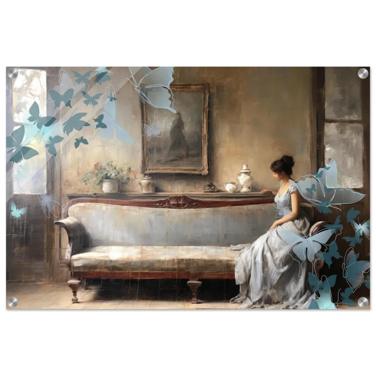 "Whispers of Solitude" – Romantic Realism with a Surreal Twist - Acrylic Print - 50x75 cm / 20x30″ -
